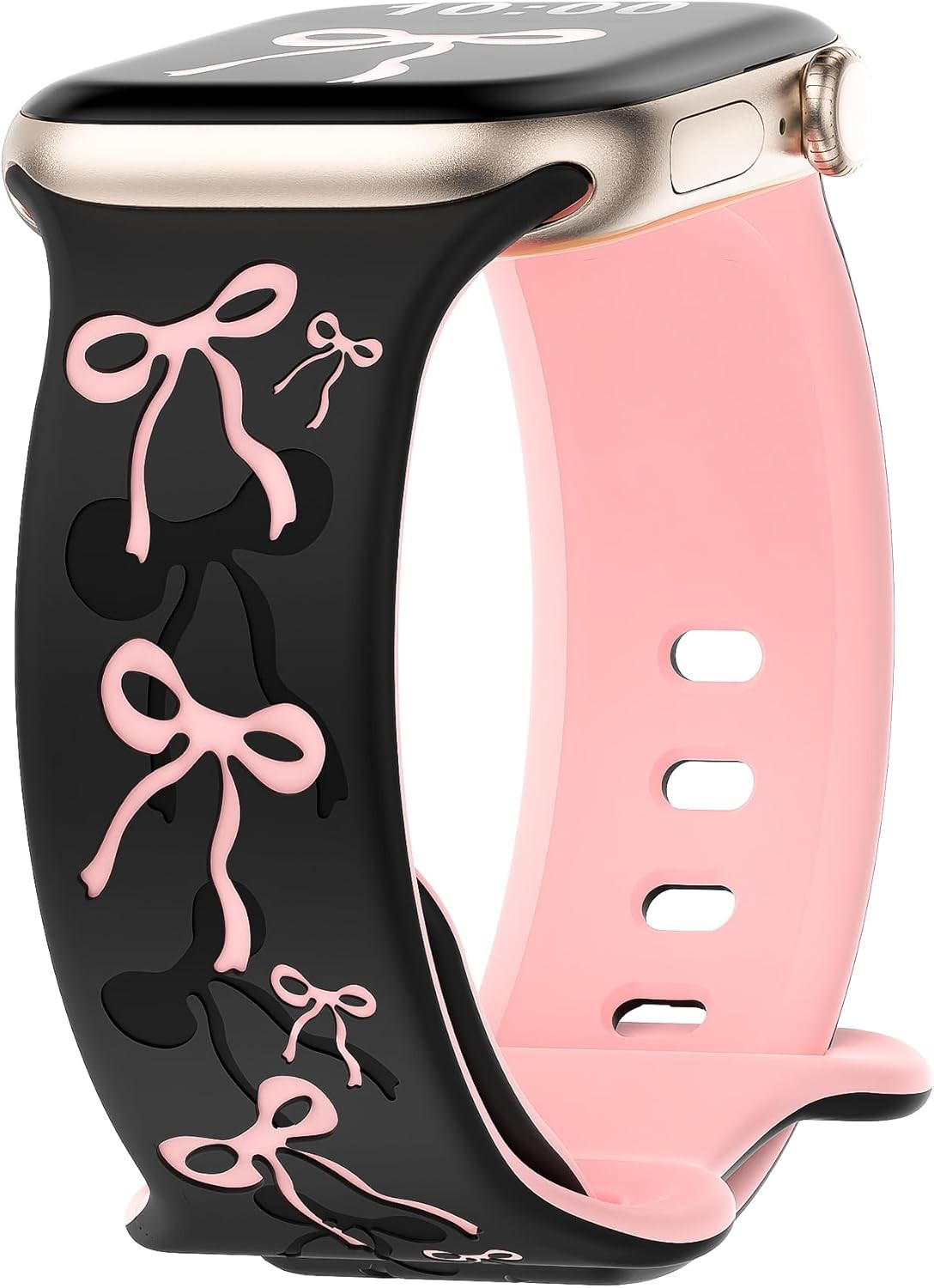 Cute Silicone Strap Compatible with Apple Watch Series 11 40mm 44mm