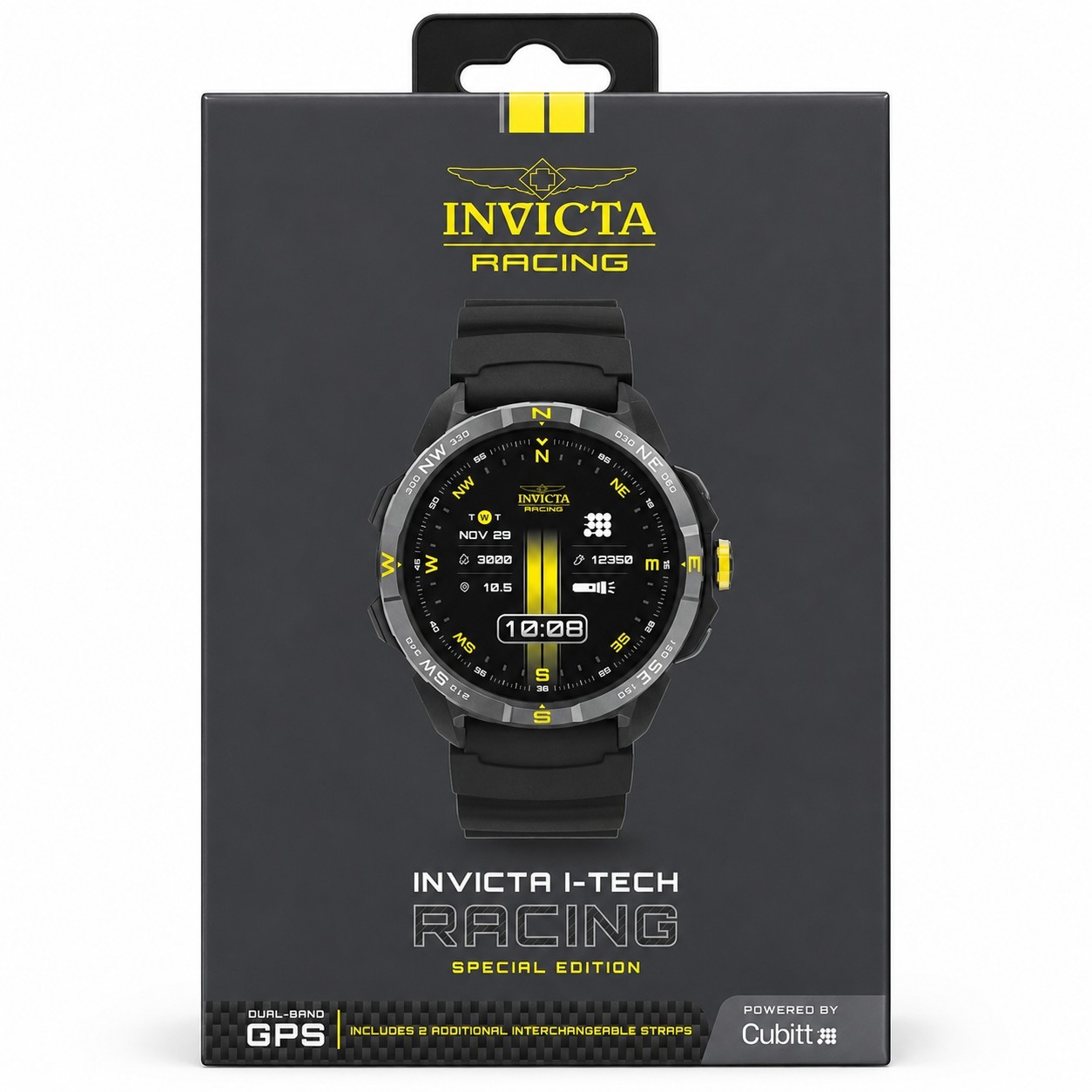 Invicta I-Tech Racing Special Edition Smartwatch Cubitt Pro w/ 3 Bands NEW