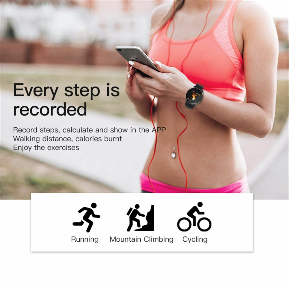 Waterproof Bluetooth Smart Watch Sport Tracker Calorie Pedometer For Cellphones