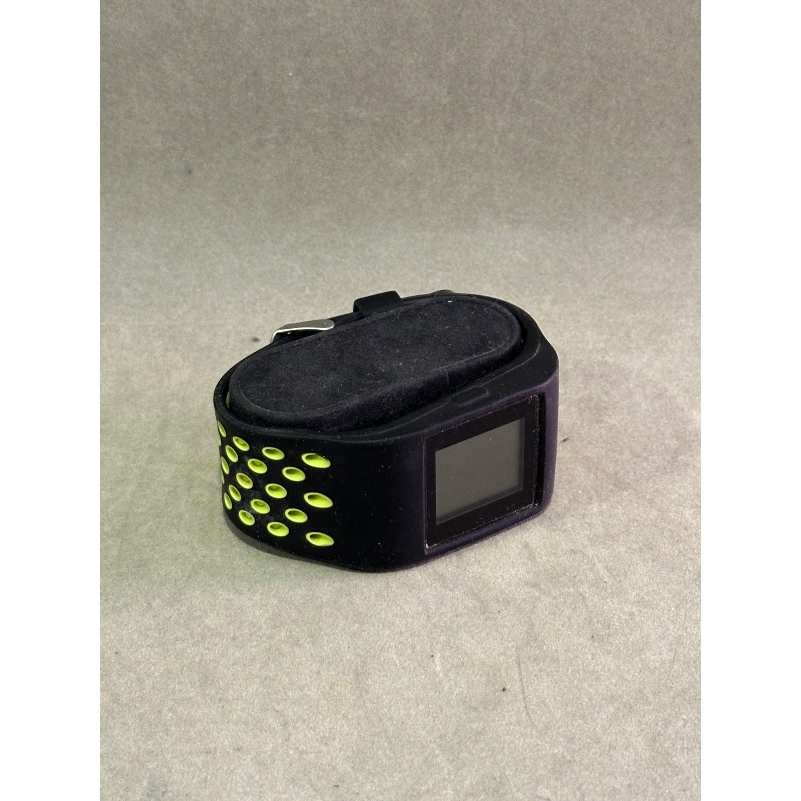 Fitbit Surge Black and Lime Green Fitness Tracker with Perforated Silicone Band