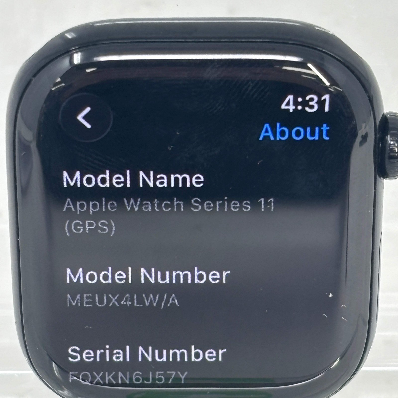 GPS Only Apple Watch Series 11 46MM Jet Black Aluminum Black Sport Band MEUX4LW/