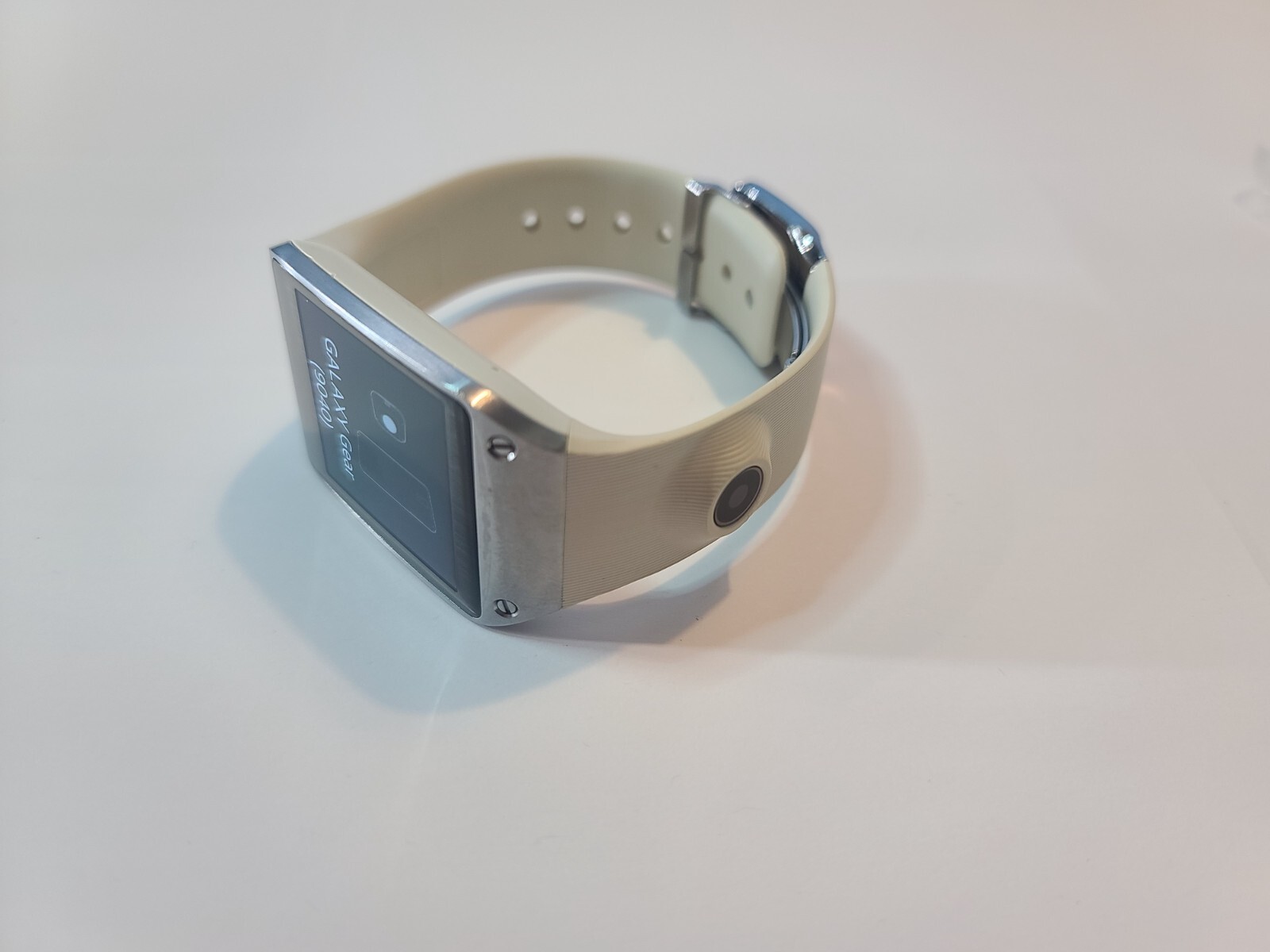 Samsung Galaxy Gear SM-V700/White/Smartwatch/41mm/Stainless Steel/Horn Camera/BT