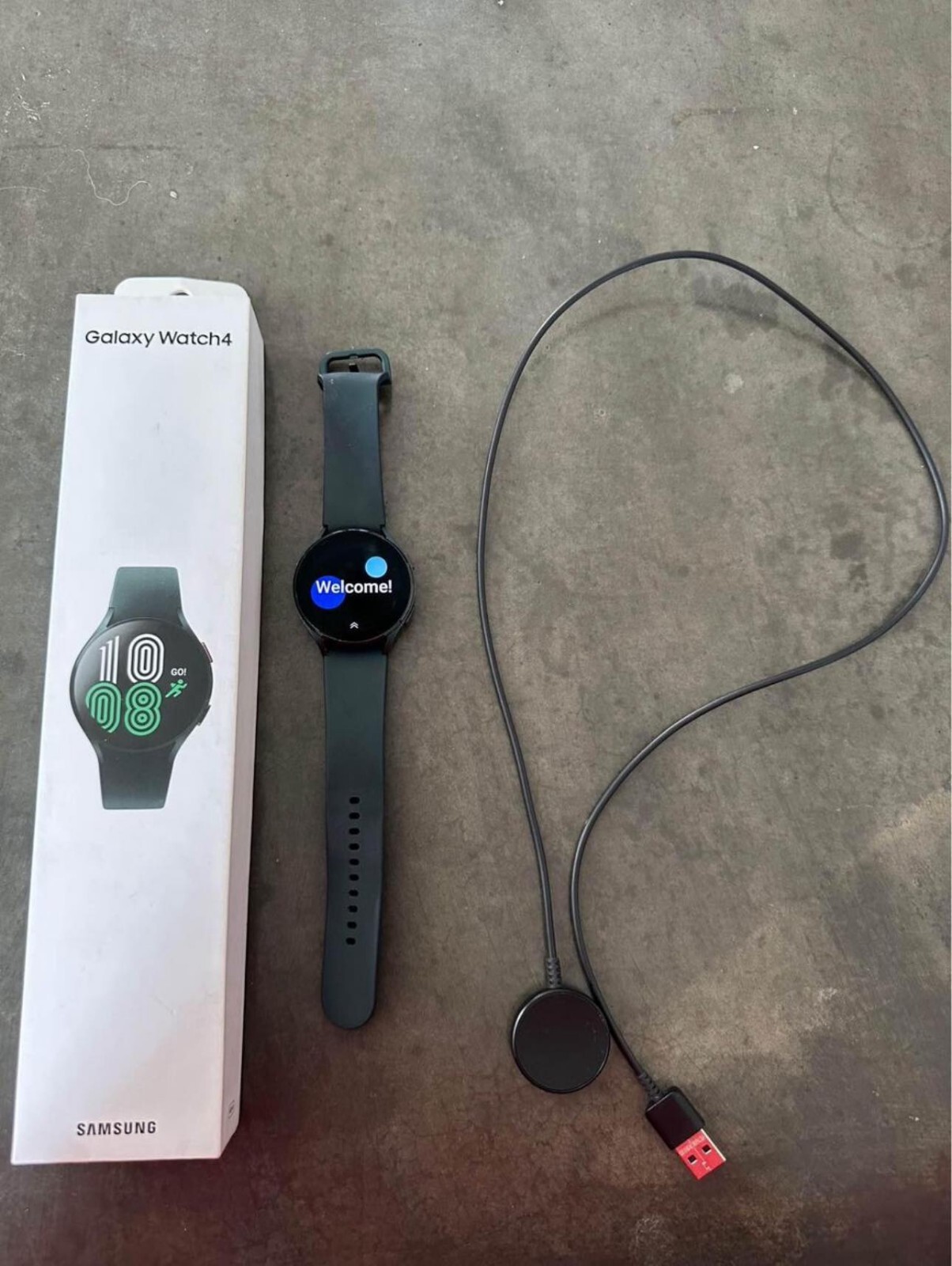 Samsung Galaxy Watch4 Aluminum Smartwatches W/ Sport Band- LTE/ Cellular Version