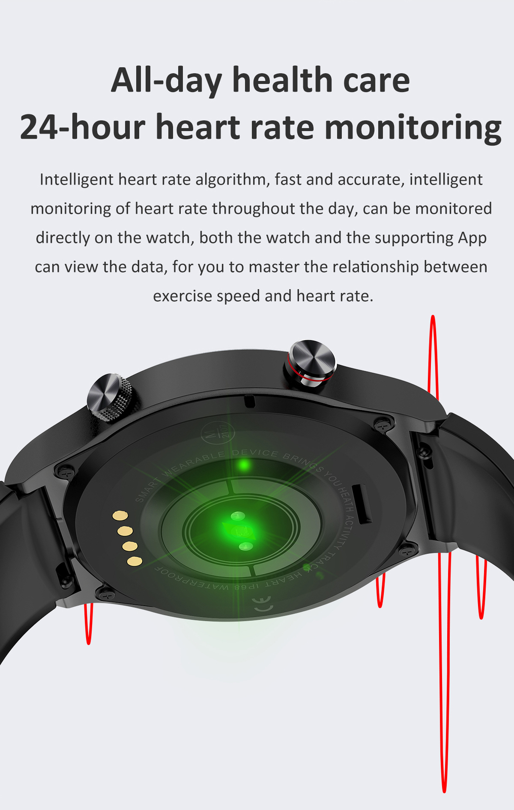 Smart Watch Sports Bluetooth Sleep Monitoring IP67 Waterproof for Android ios