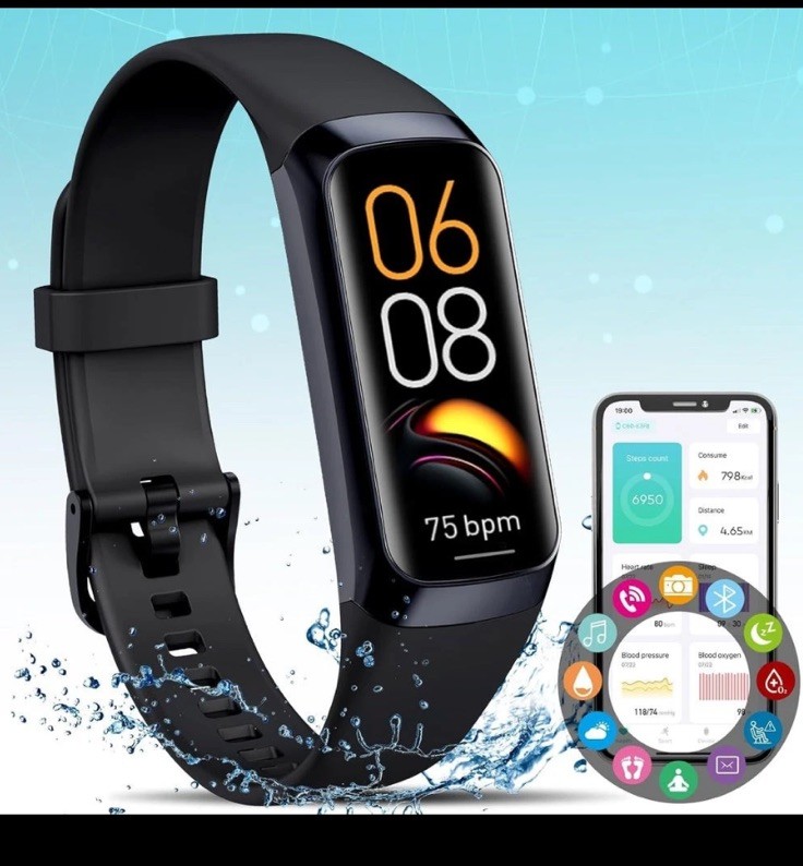 Reloj inteligente con monitor de frecuencia cardíaca y oxígeno en sangre US NEW