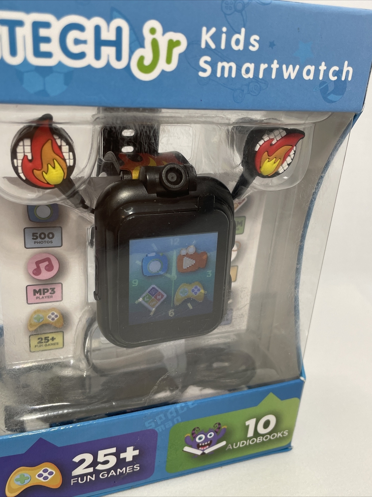 Itech Jr. Kids Smartwatch Bonus Earbuds Color Black W/ 🔥 MP3 Jack 25+ Games New