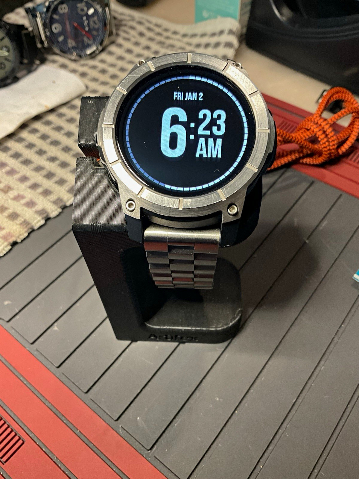 Nixon Mission Smartwatch 47mm Silver Stainless Steel Bracelet 4GB Android/iOS