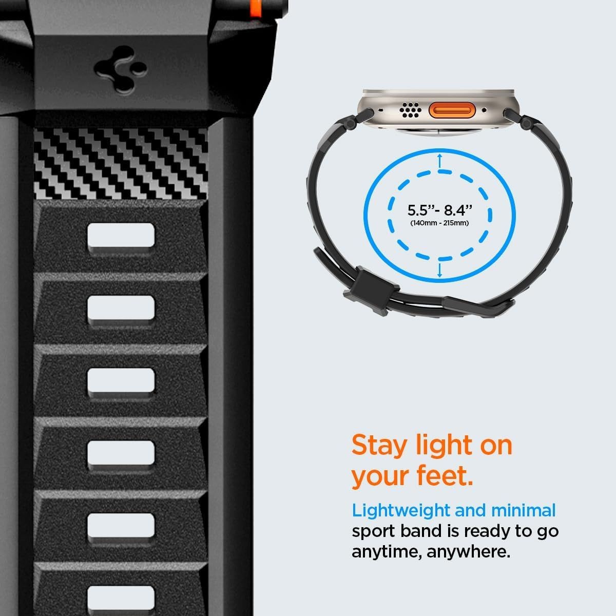 Durable TPU Strap Compatible with Apple Watch Ultra 49mm, Series 11 46mm