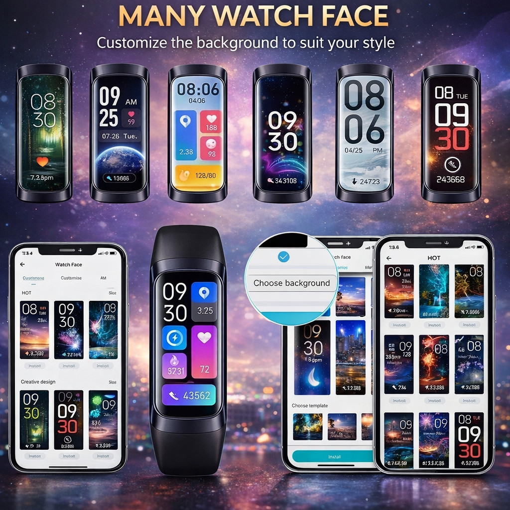 Vital Smart Watch and Fitness Tracker for Men/Women | Sleek Activity Tracker Hea