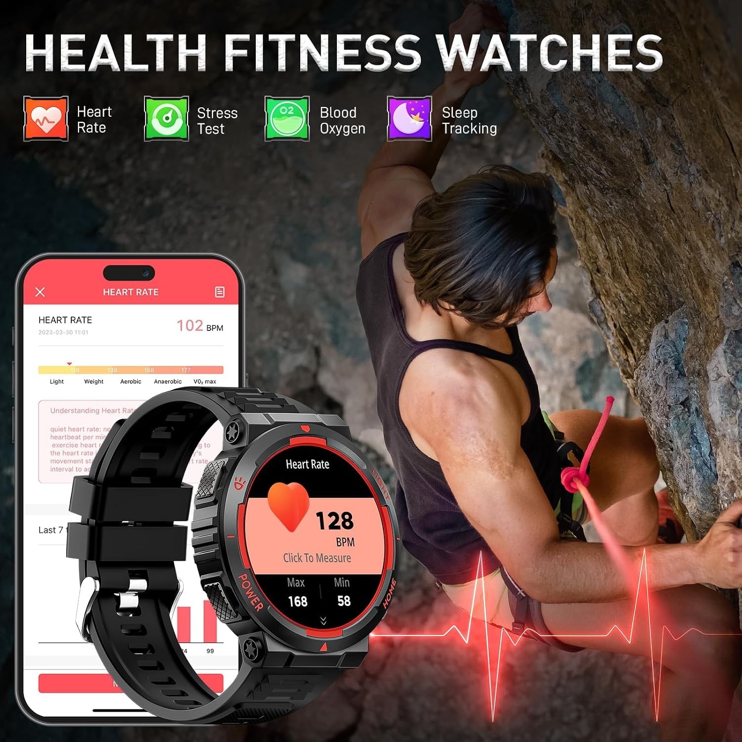 Reloj Inteligente Para iPhone Android De Mujer Smart Watch Pantalla Táct NEW US.