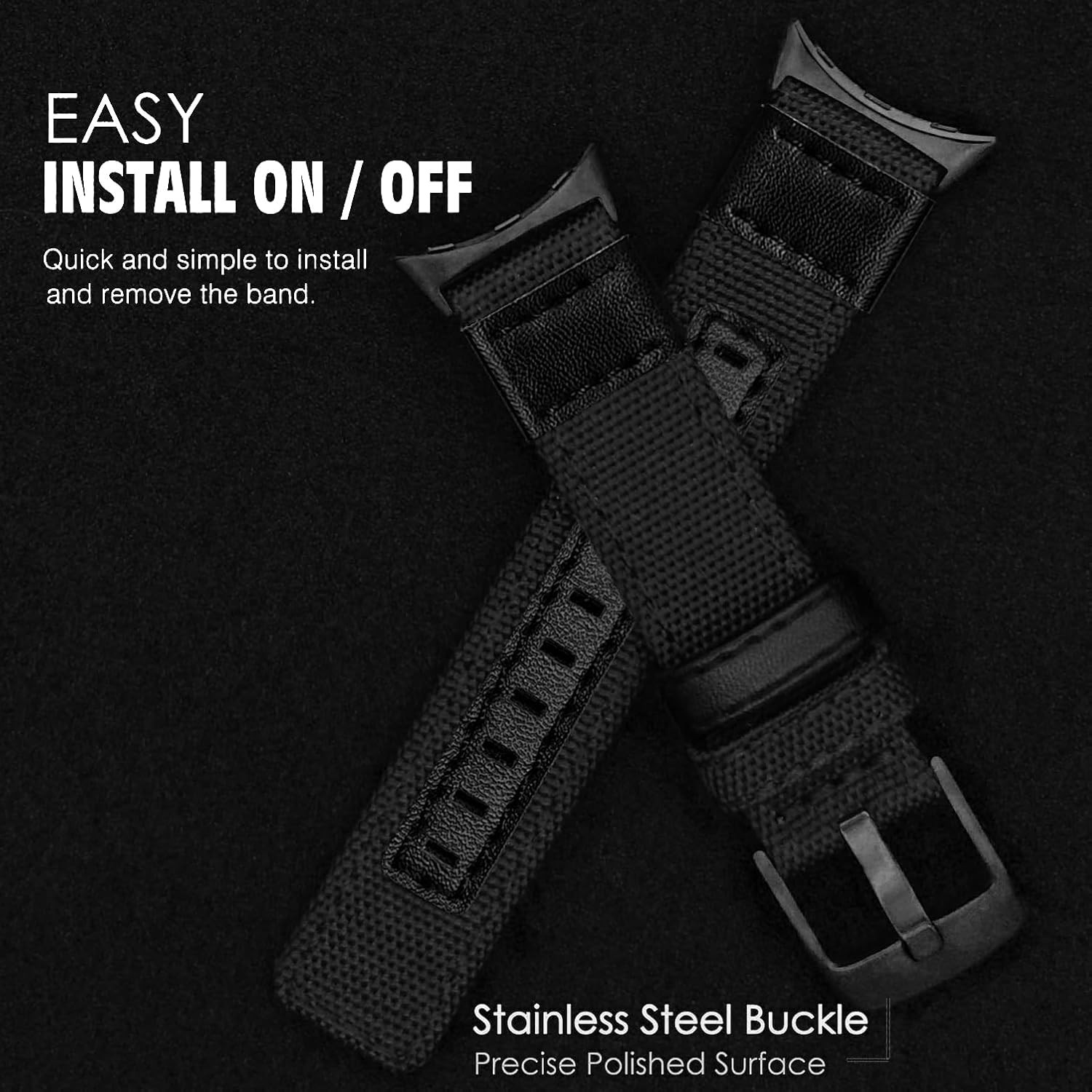 Woven Nylon Strap Compatible with Google Pixel Watch 3