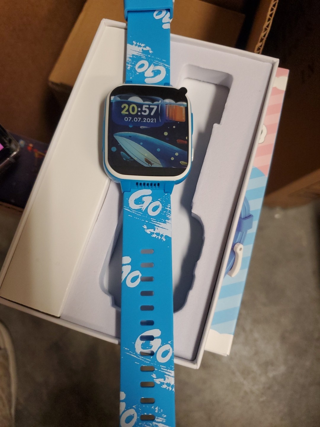 Kids Smart Watch Girls Boys, SmartWatch Camera Games Walking Flashlight Blue