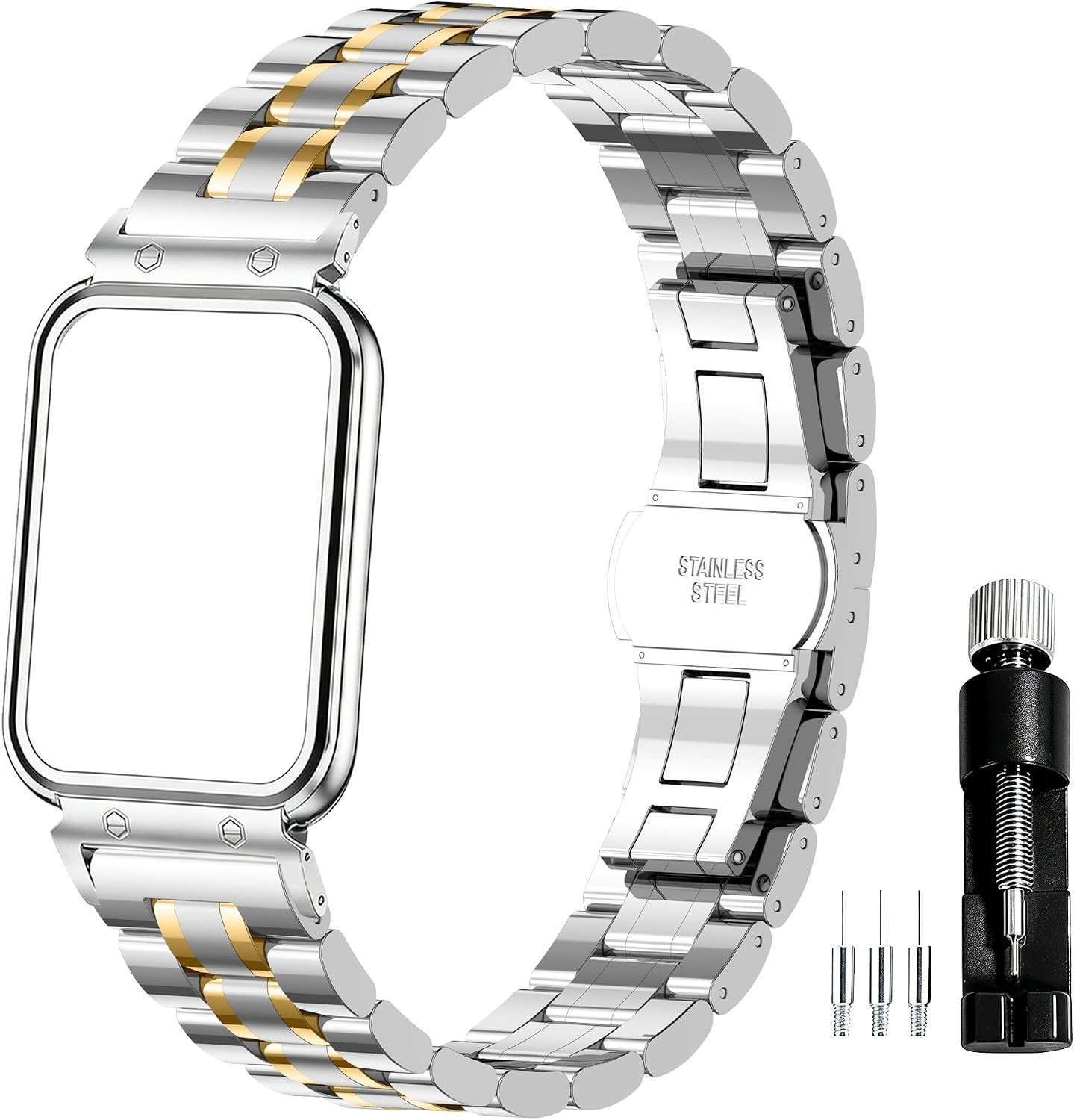 316L Stainless Steel Strap Compatible with Samsung Galaxy Fit3 SM-R390