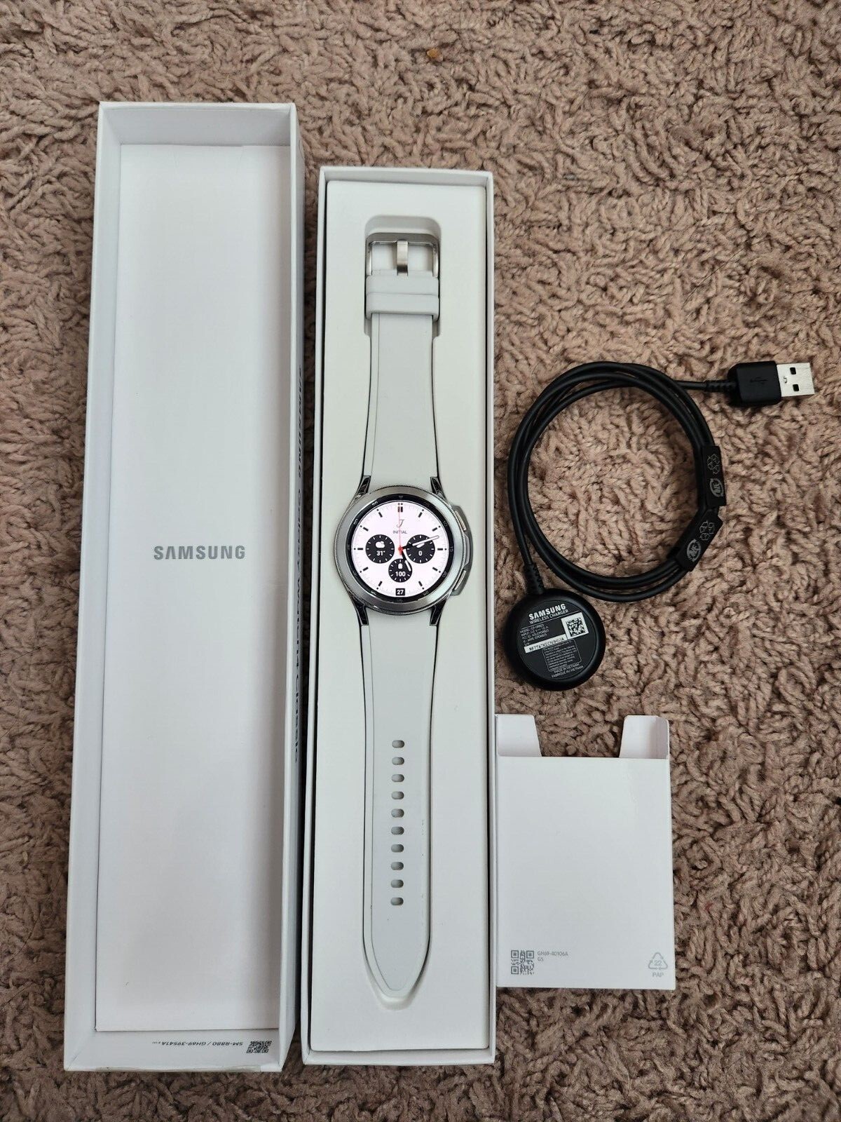 Samsung Galaxy Watch4 Classic SM-R880 42mm Stainless Steel Case with Ridge-Sport
