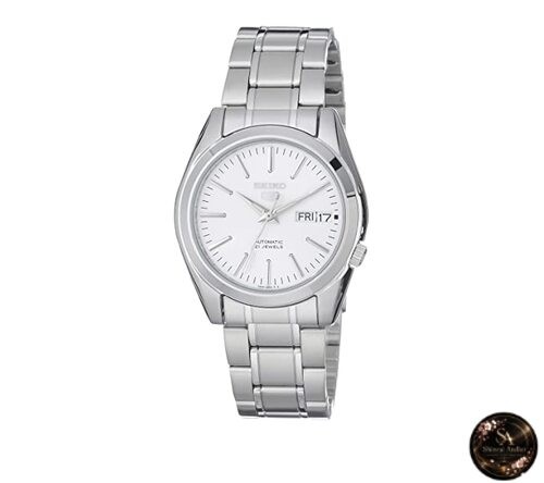 [Seiko] SEIKO 5 Watch Automatic Wrap Overseas Model White SNKL41K1 Men