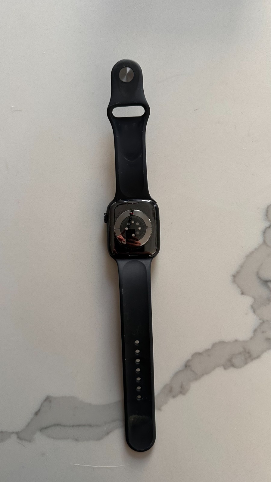 Apple Watch Series 7 45mm Aluminum Case with Sport Band – Midnight, Regular (GPS