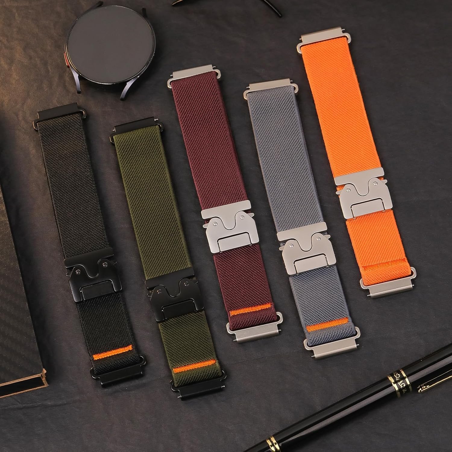 Elastic Nylon Band for Garmin Venu 3 4 22mm Quick Release Watch Strap