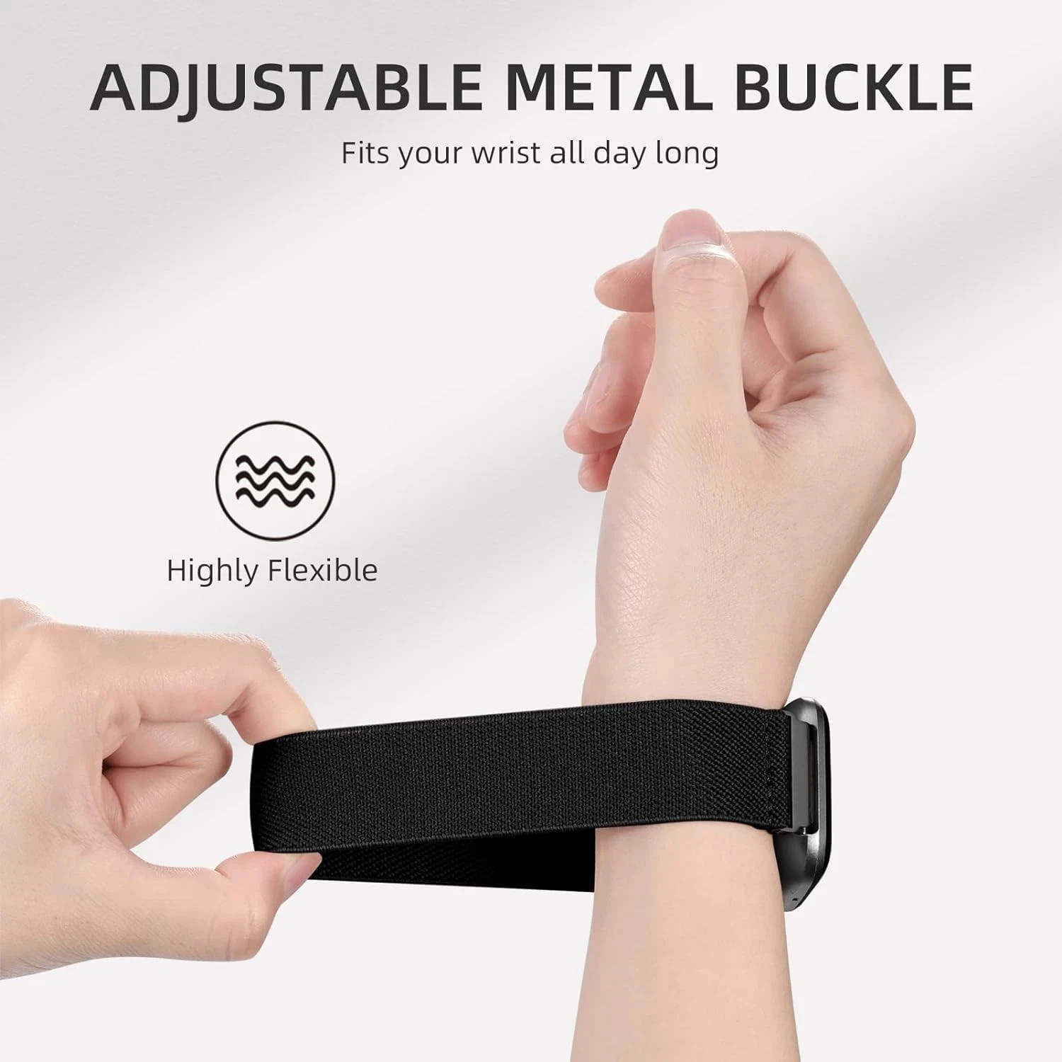 Stretchy Nylon Strap Compatible with Samsung Galaxy Fit 3 SM-R390