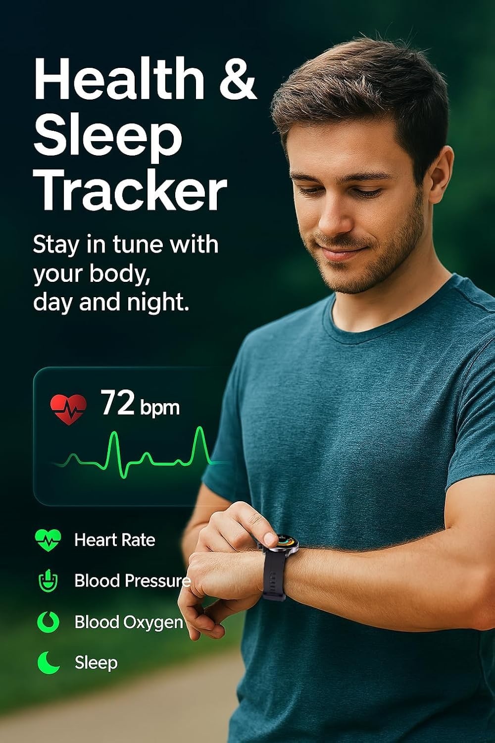 Stylish AI Chat Smartwatch – 100+ Sports Modes & Health Monitoring Features