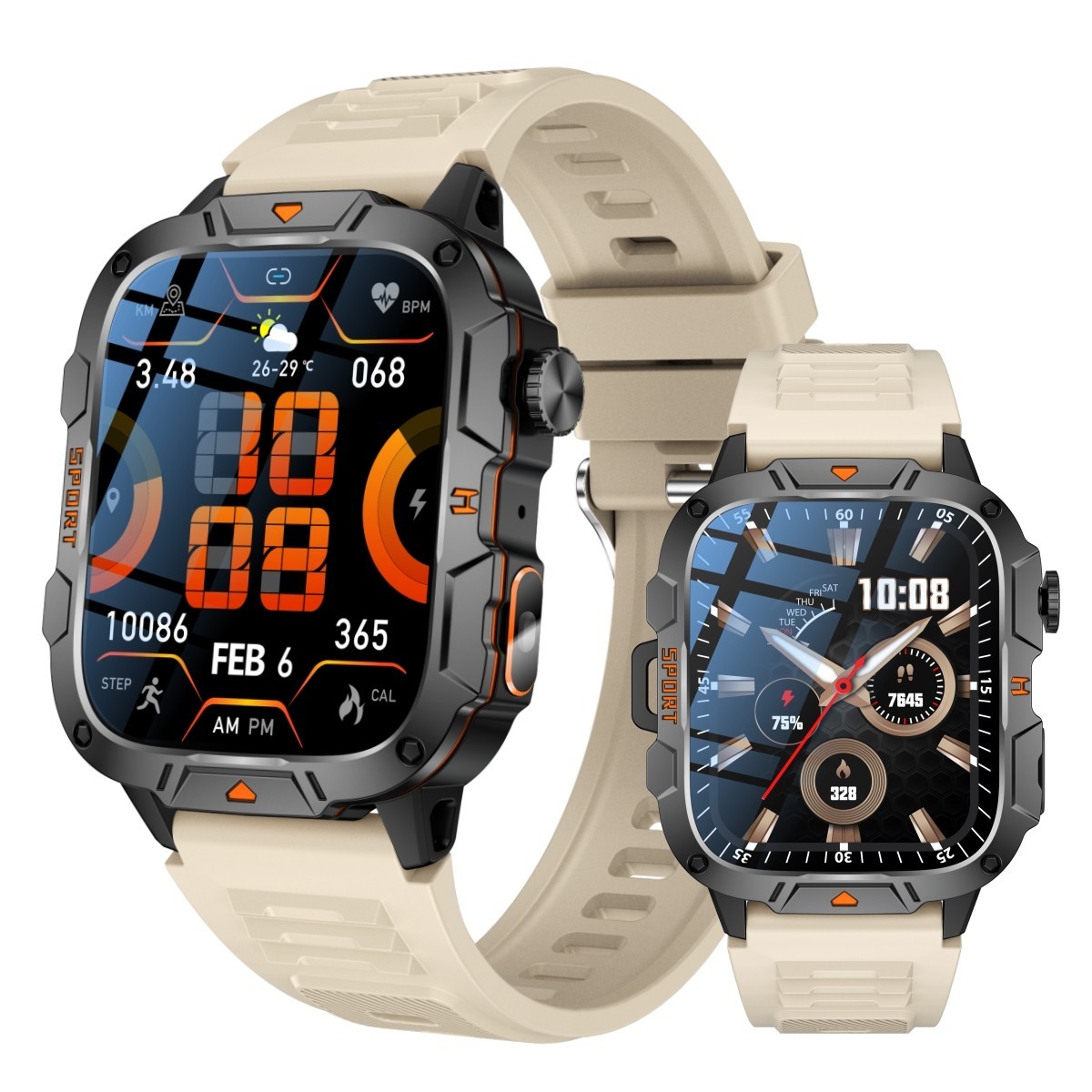 Smart Watch Men Women Health Monitor Fitness Tracker Waterproof for iOS Android