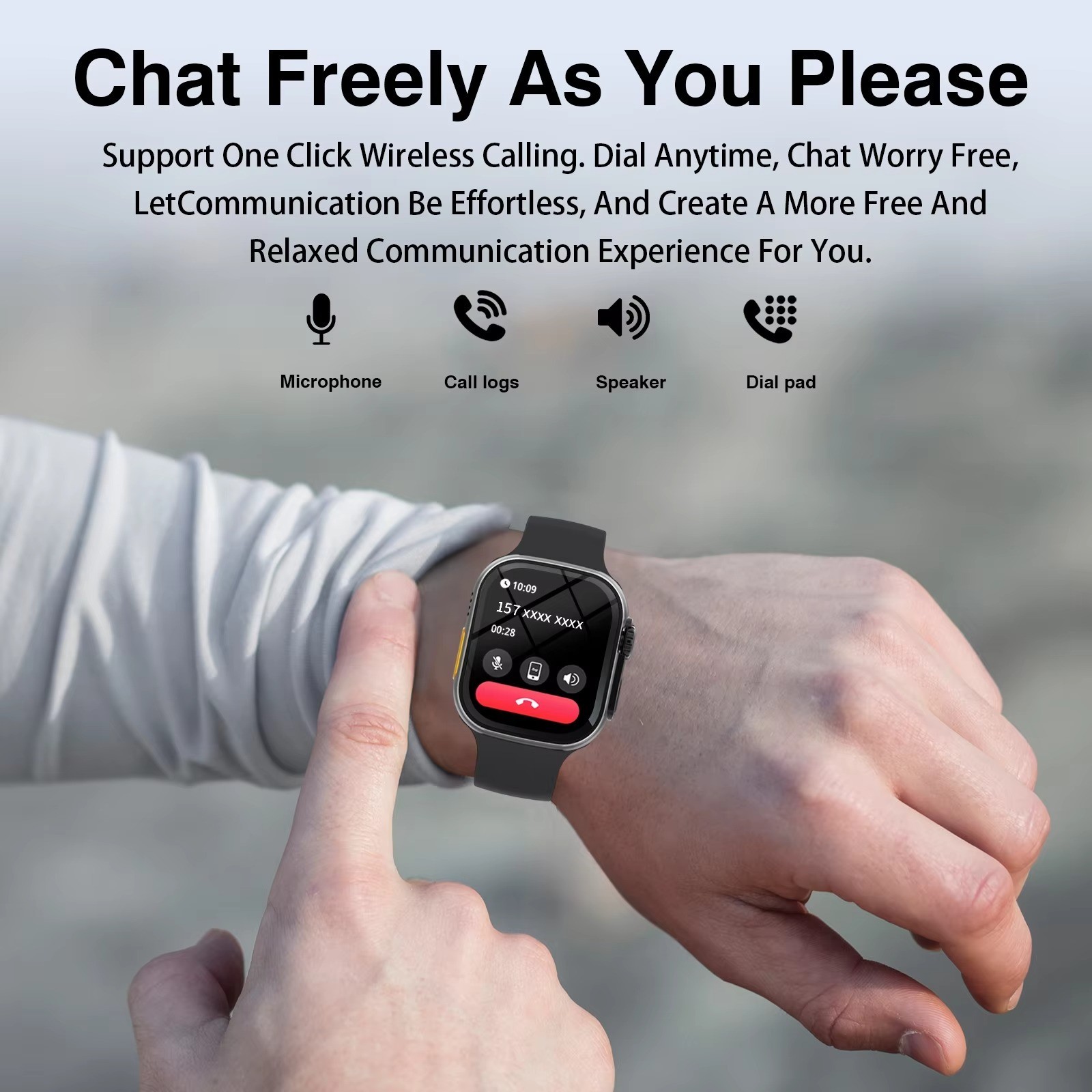 Smart Watch Outdoor Sports Fitness Tracker Bluetooth Call Screen Message Android
