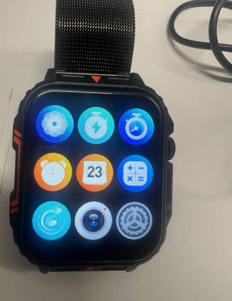 Military GPS Sport Smart Watch Men 1.95in Heart Rate Blood Oxygen Bluetooth Call