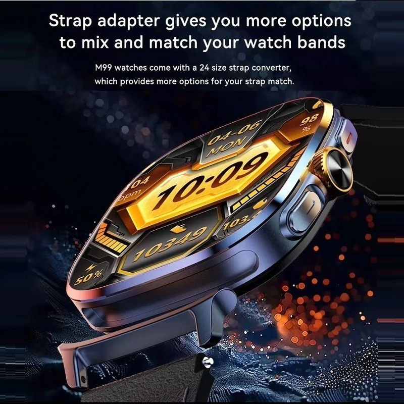 2.4″ Large Screen Smartwatch M99 4G SIM Card Android 10 3GB+32GB 2100mAh NFC