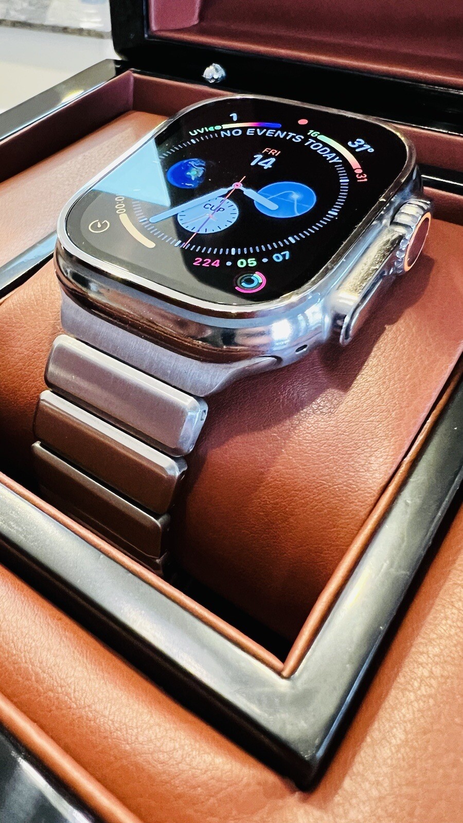Apple Watch ULTRA 3 49mm Diamond Polished Thick Link Band And Alpine Loop CUSTOM