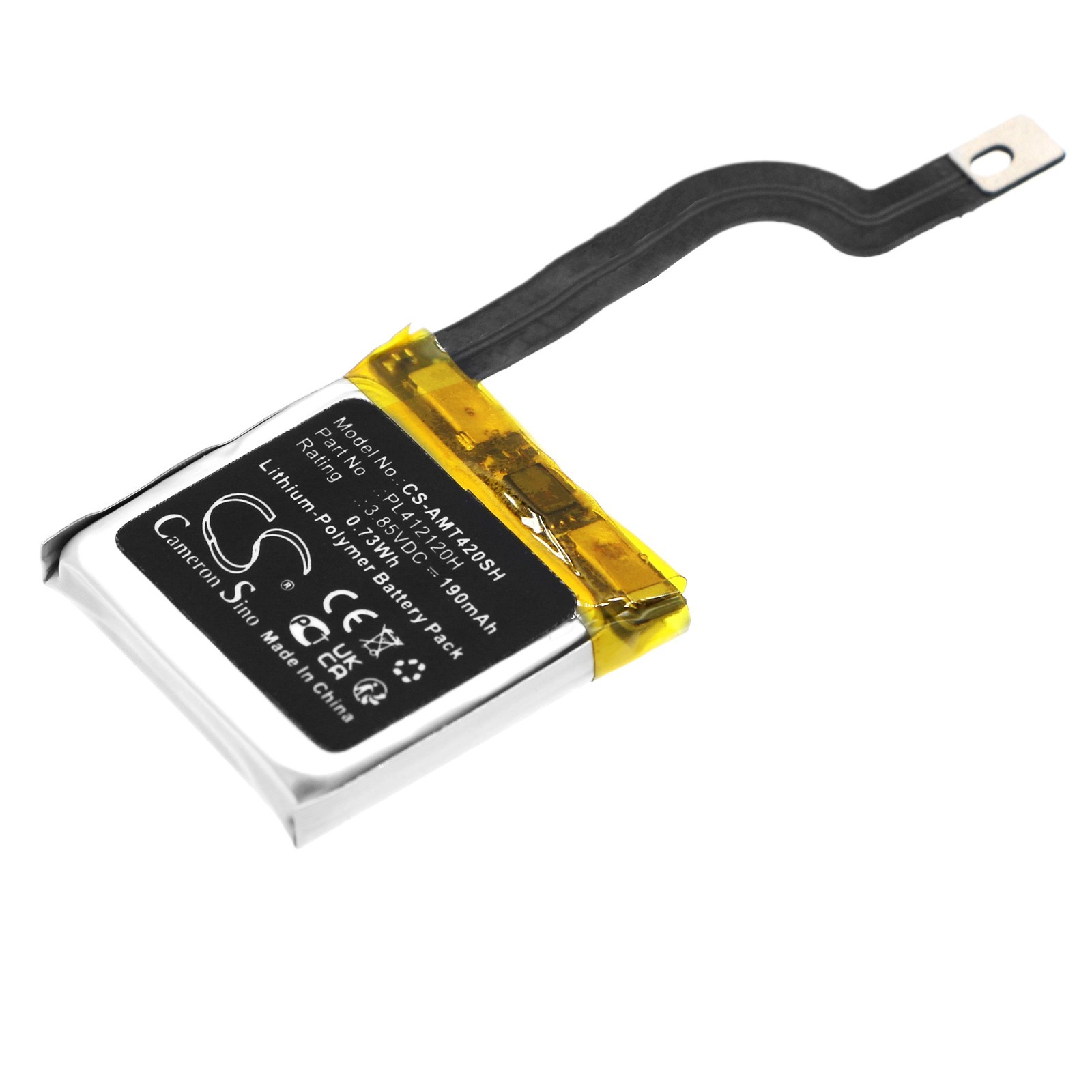 Li-Polymer BATTERIE 3.85V 190mAh Type PL412120H For Amazfit GTR 42mm