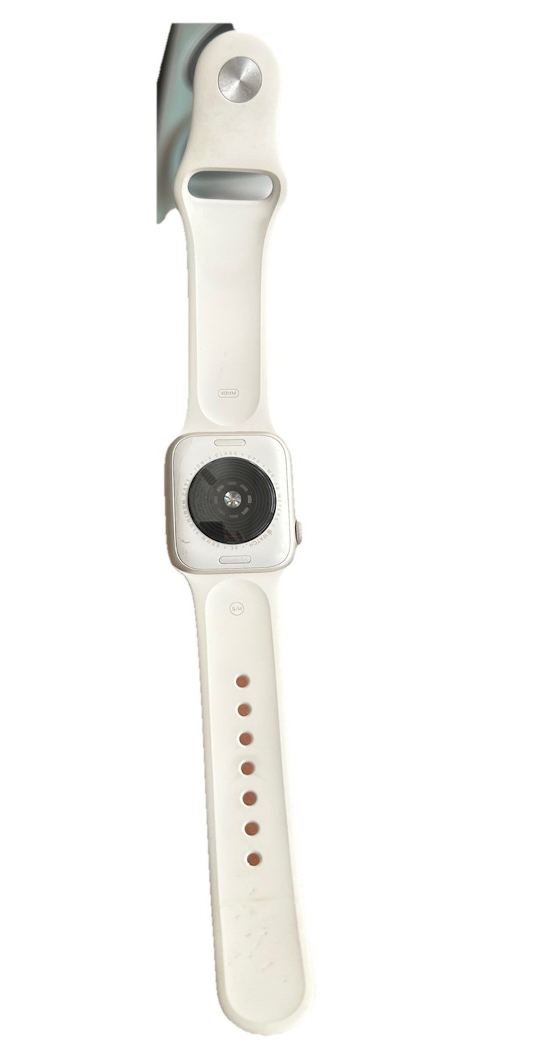 Apple Watch SE 2 40mm Aluminum Starlight Sport Band Model MXEF3LL/A Sz Band S/M
