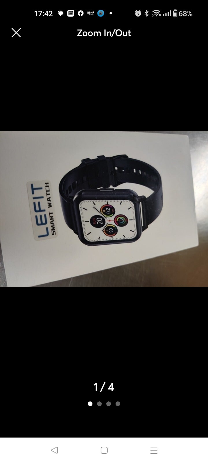 Smart Watch 1.78 inch Screen Heart Rate Monitor Fitness Tracker relogio…