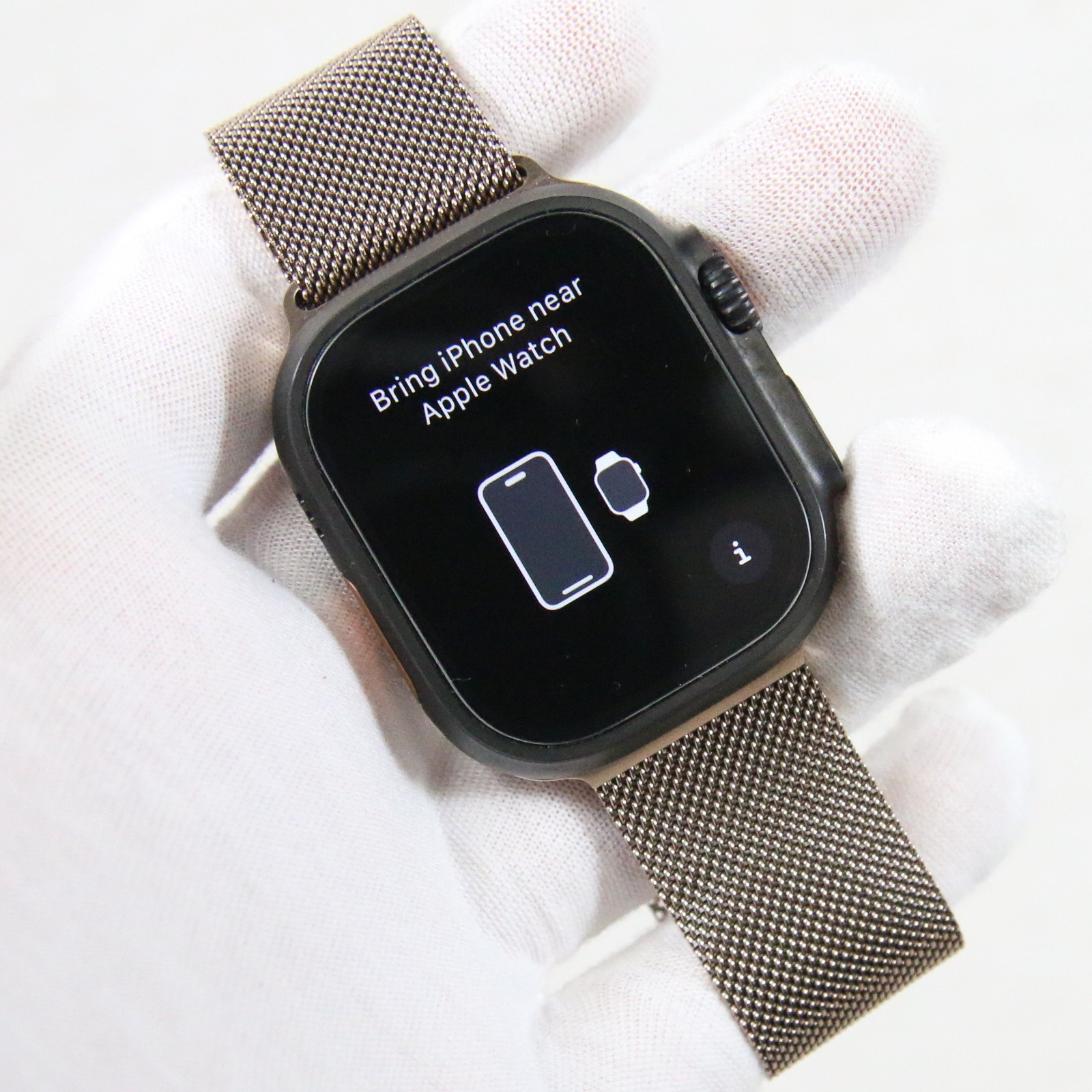 Apple Watch Ultra 2 Black Titanium 49mm A2986 LTE + GPS w/ Rose Milanese Loop!