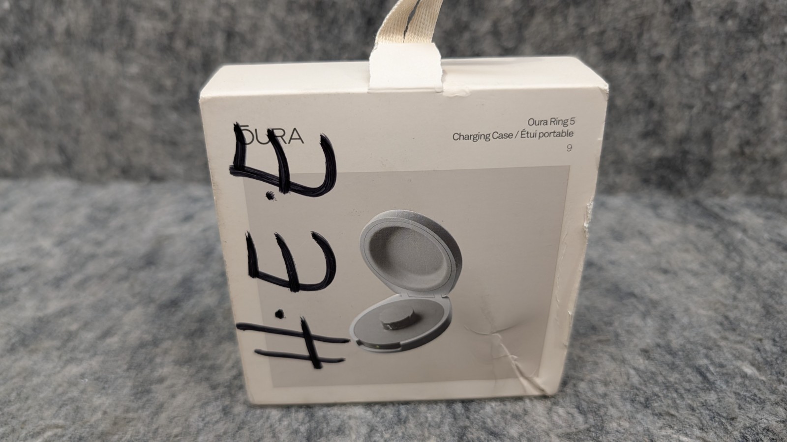 Oura Ring 5 Charging Case – Size 9 – Silver 🔥New🔥