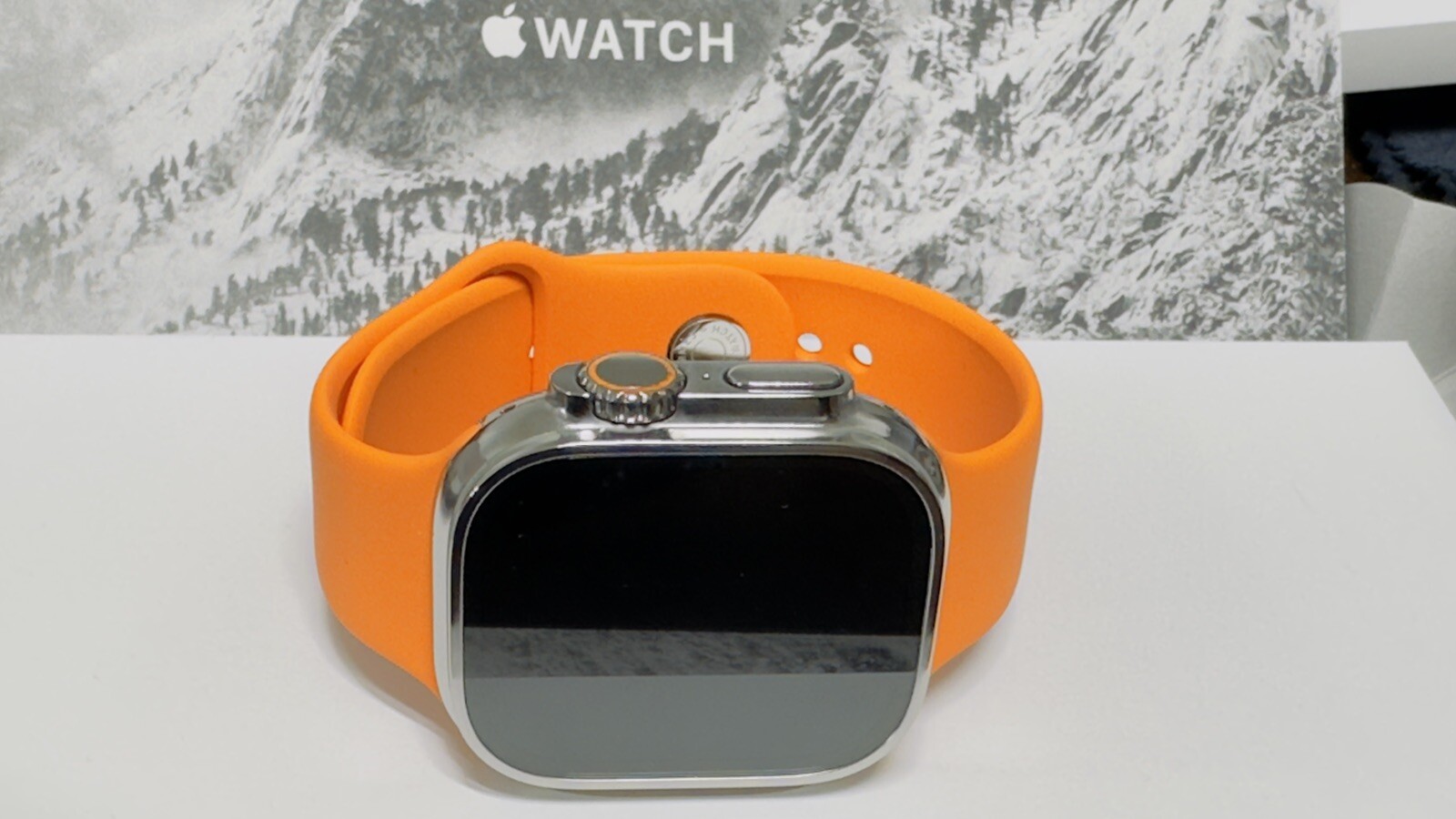 Apple Watch ULTRA 3 49mm Polished with HERMES Orange Sport Band CUSTOM LTE GPS