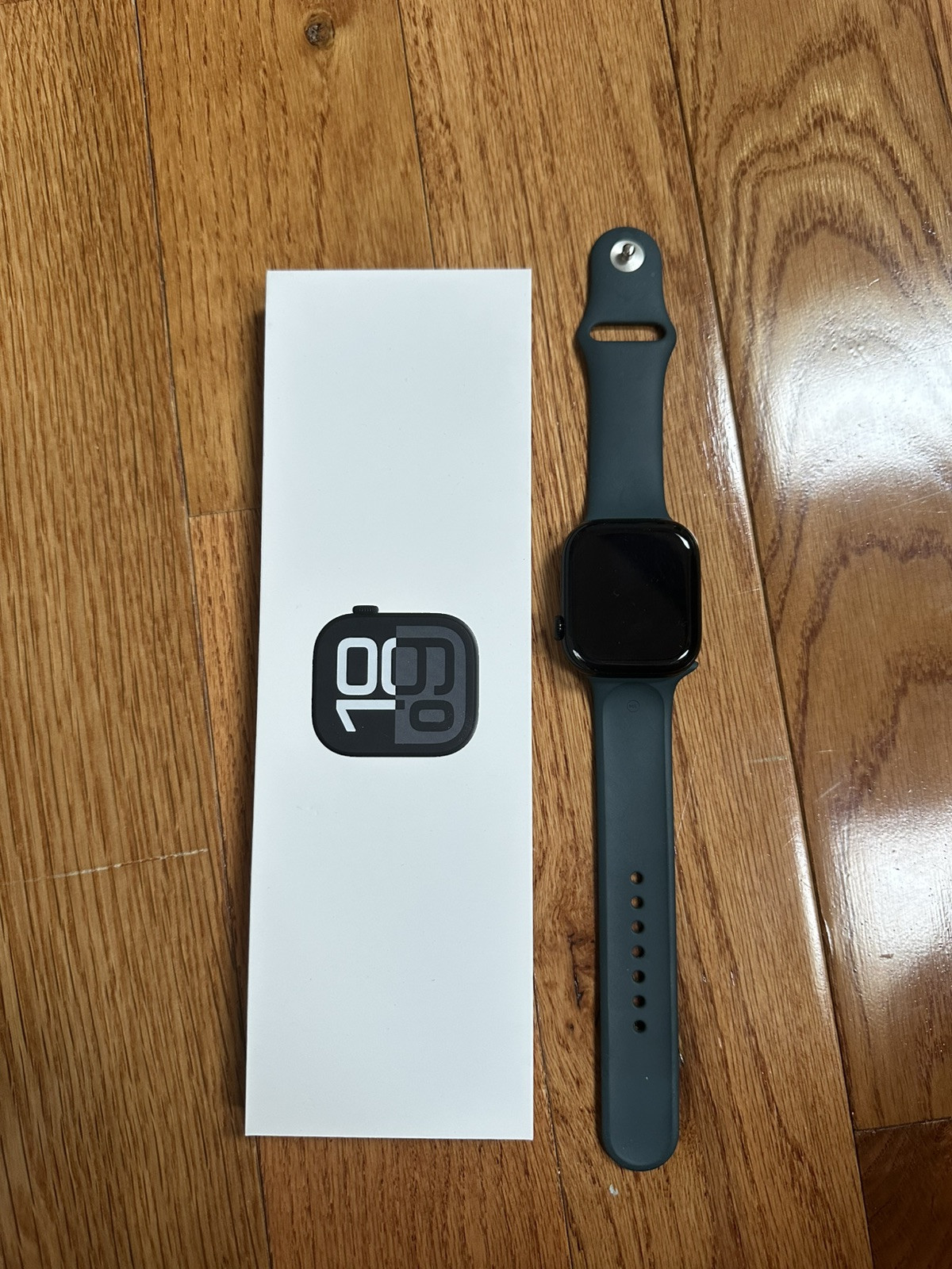 Apple Watch Series 10 (GPS) 46mm w Sport Band M/L Jet Black MWWQ3LW/A 2024 Model