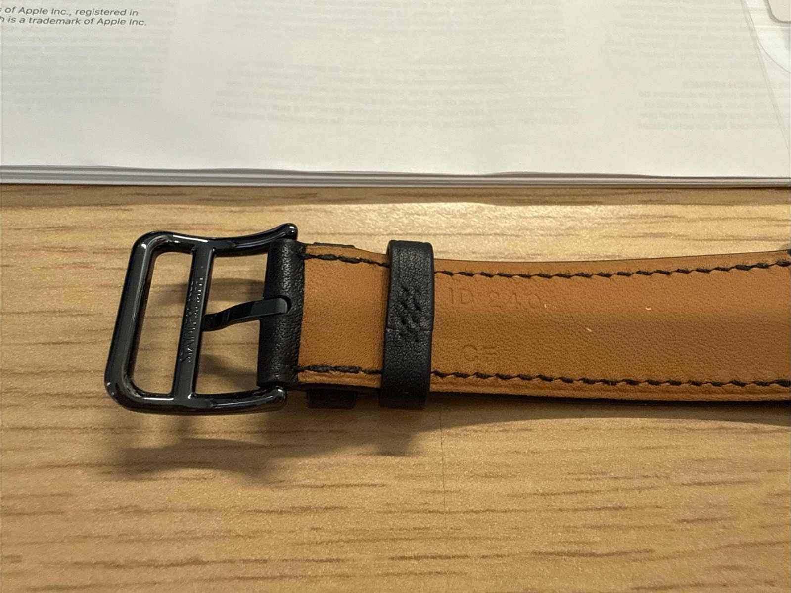 🚀 Apple Watch Series 5 Hermes 40mm Space Black Noir Tour Leather Straps