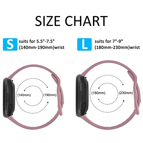 3 Pack Sport Bands Compatible with Fitbit Sense 2 Versa 4 Soft Straps for Fitbit