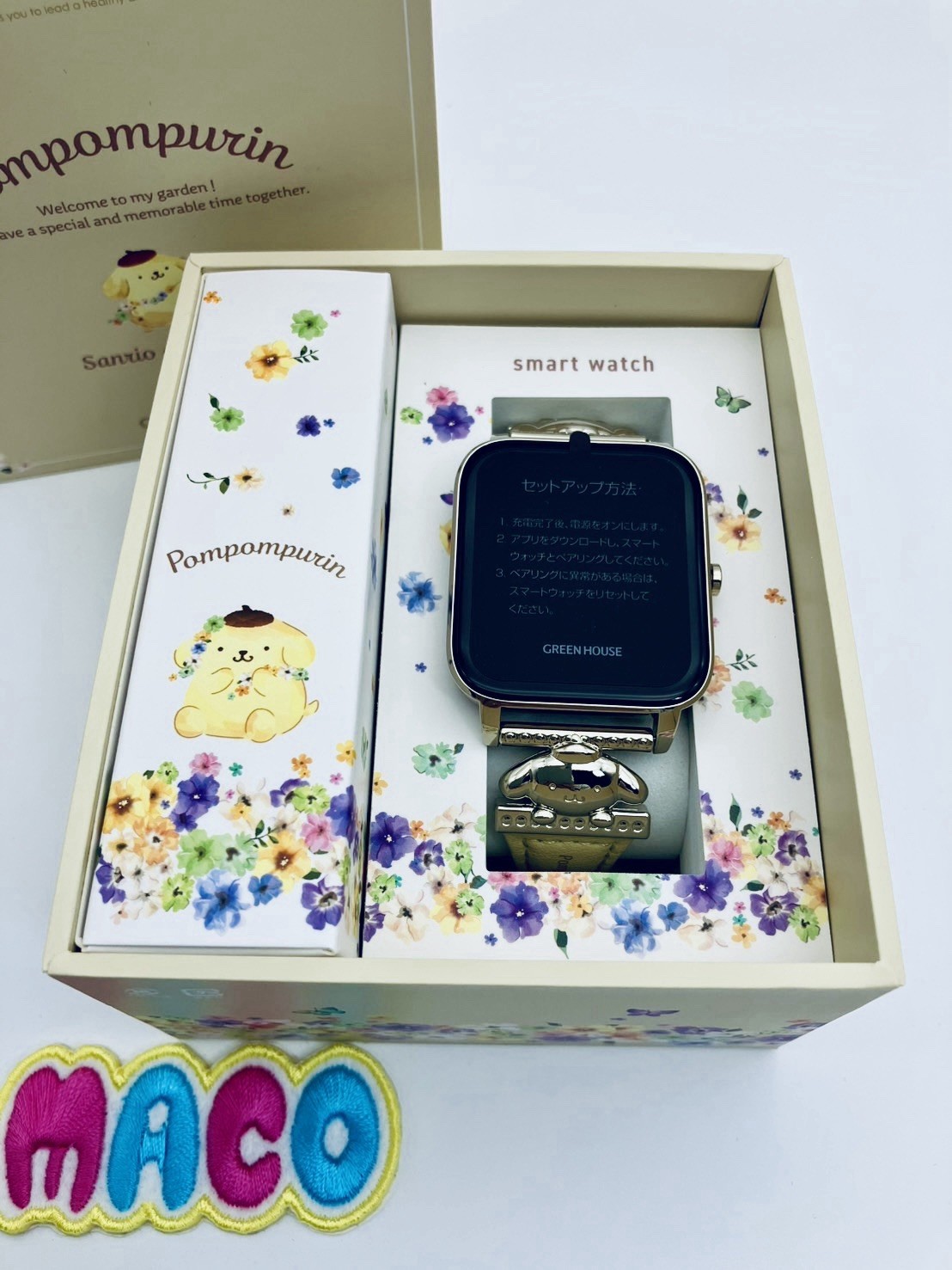 GREEN HOUSE Smart Watch Sanrio Characters Pompompurin / GH-SMWL-PN New Japan