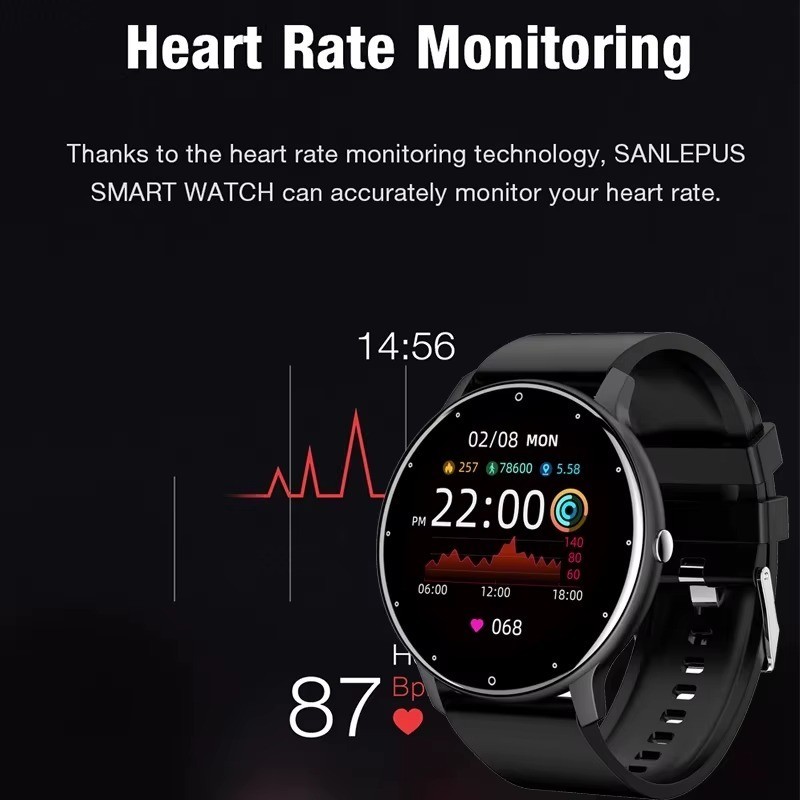 LIGE 2026 Smart Watch Fitness Tracker Heart Rate Sport Waterproof Android iOS