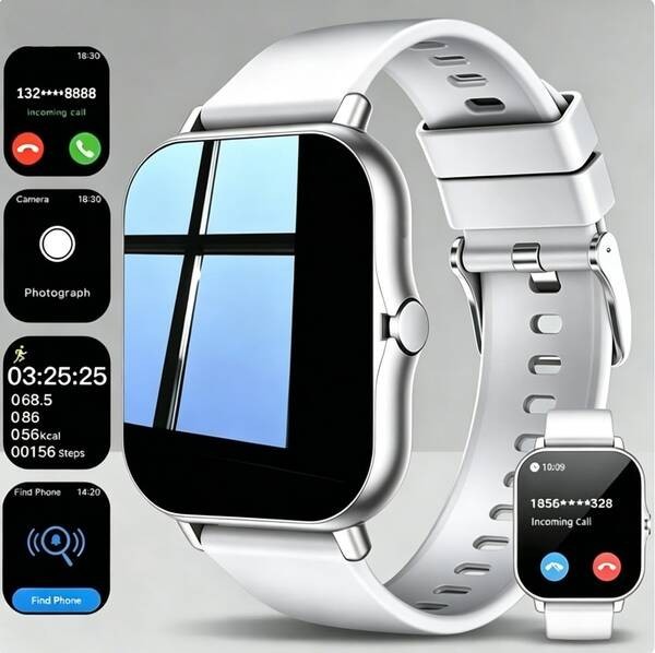 Bluetooth Smart watch Men/Women Bluetooth Compatible with iPhone Samsung Android
