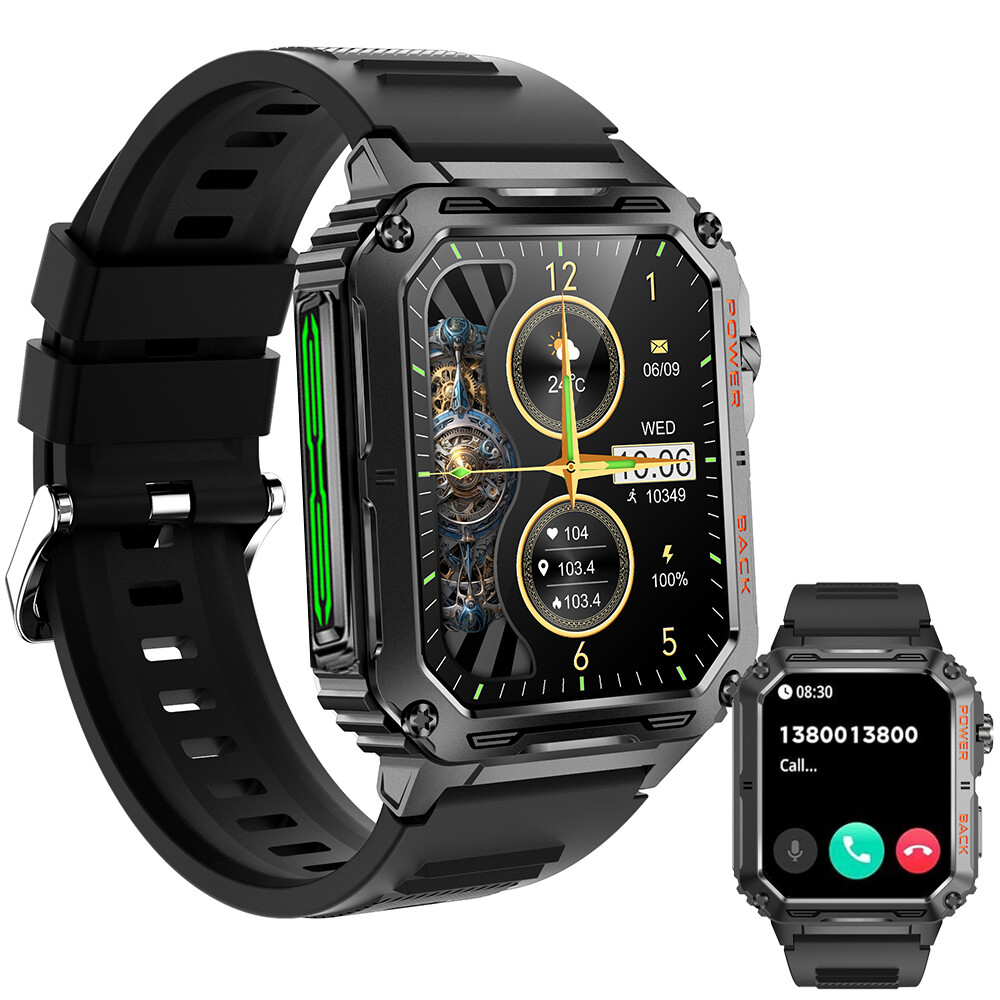 2024 Outdoor Smart Watch Waterproof Smartwatch Bluetooth call For iPhone Samsung