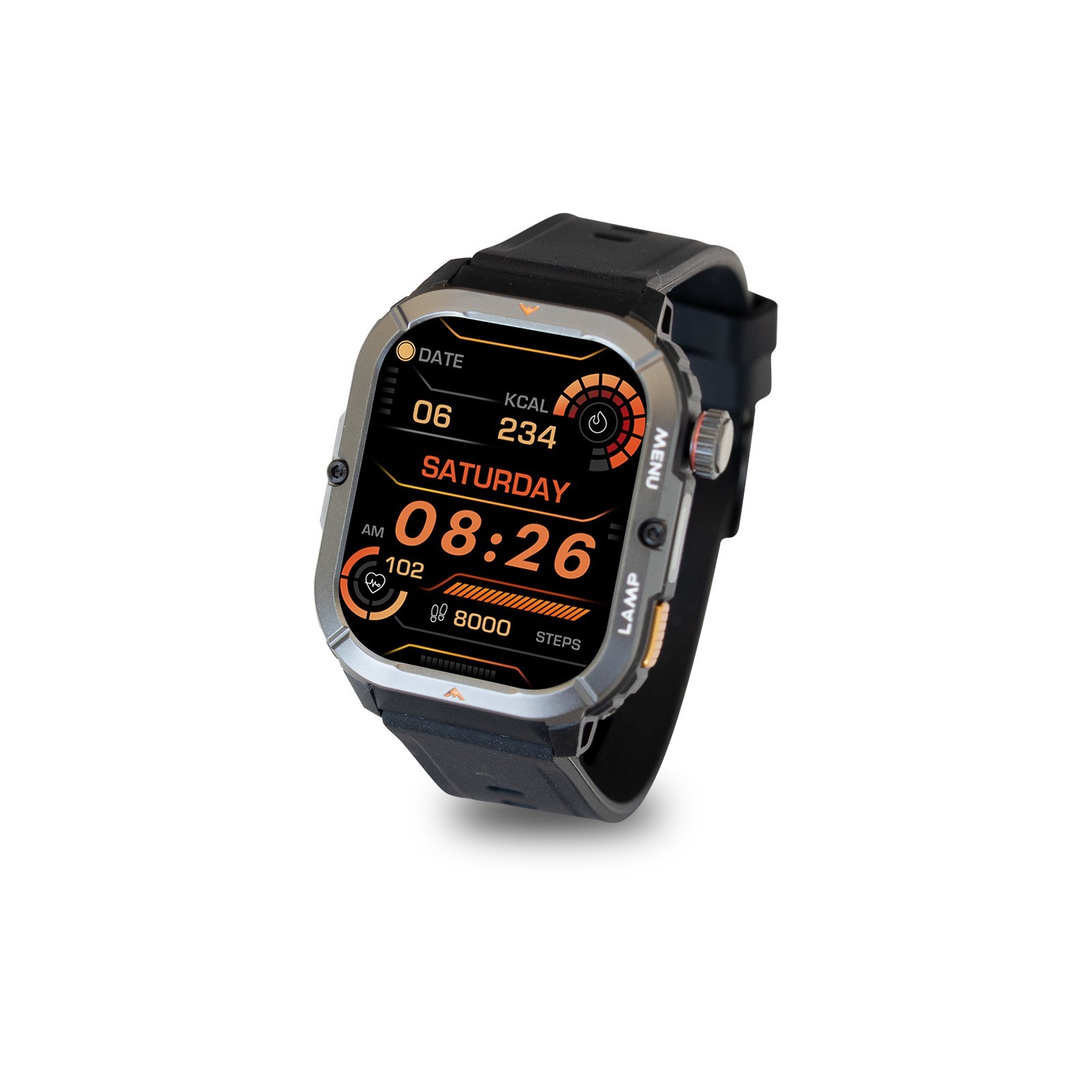 AGM Legion 3 Outdoor Rugged Smart Watch 1.95” AMOLED 5ATM Waterproof Heart Rate