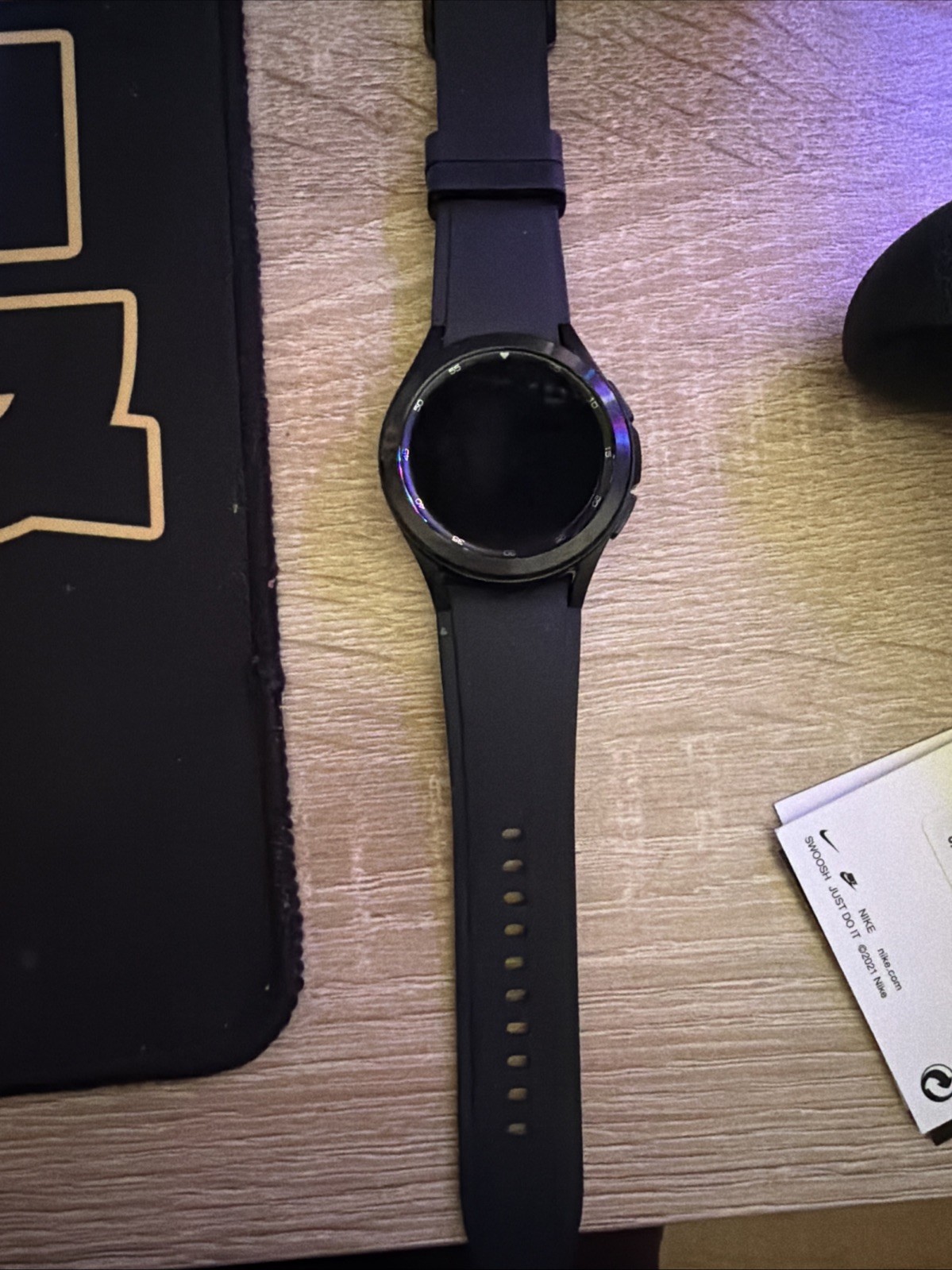 Samsung Galaxy Watch SM-R810 42mm Black Silicone Band Metal Case Bluetooth