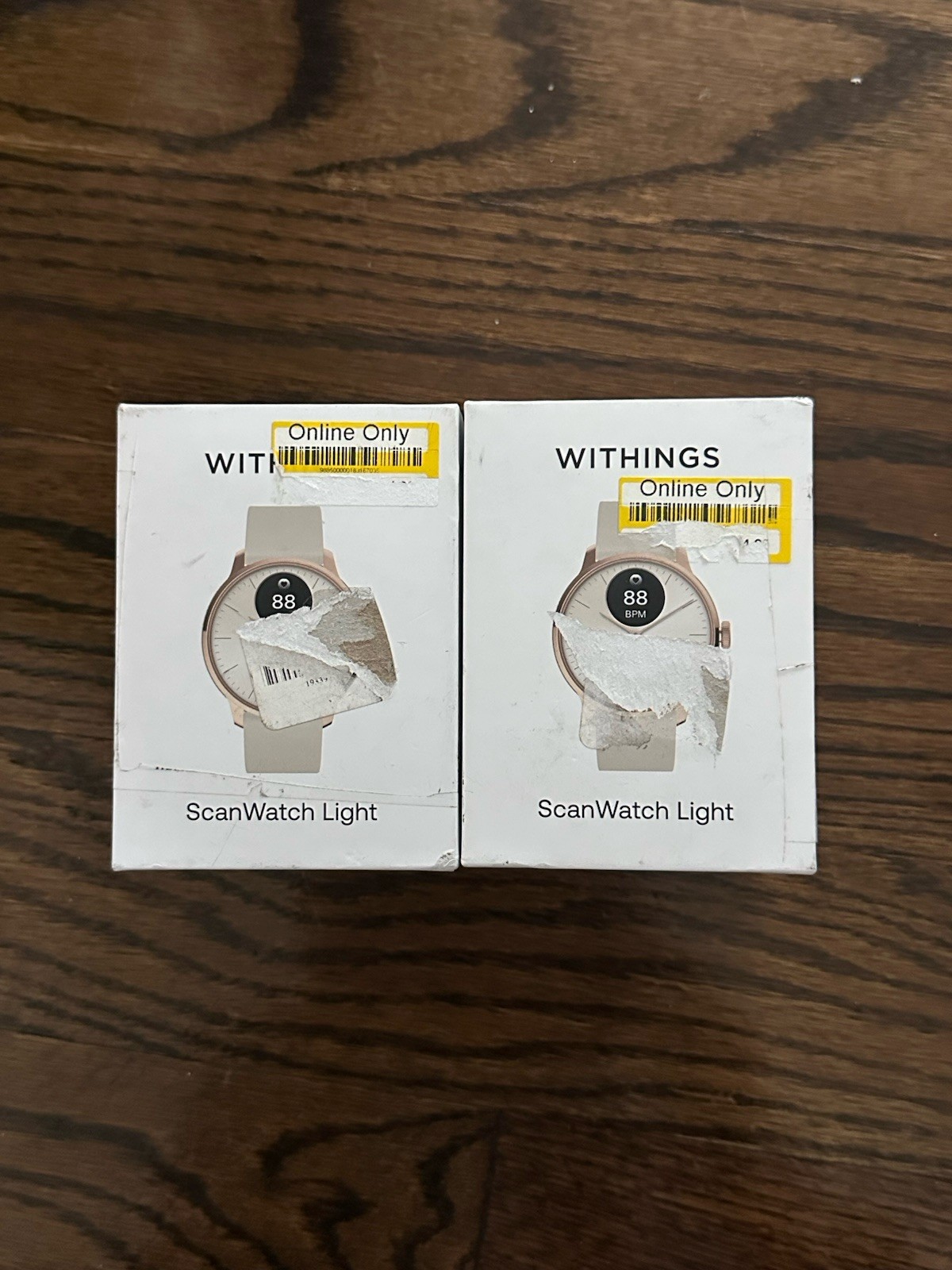 New Sealed Withings ScanWatch Light – Sand Box As Pictured
