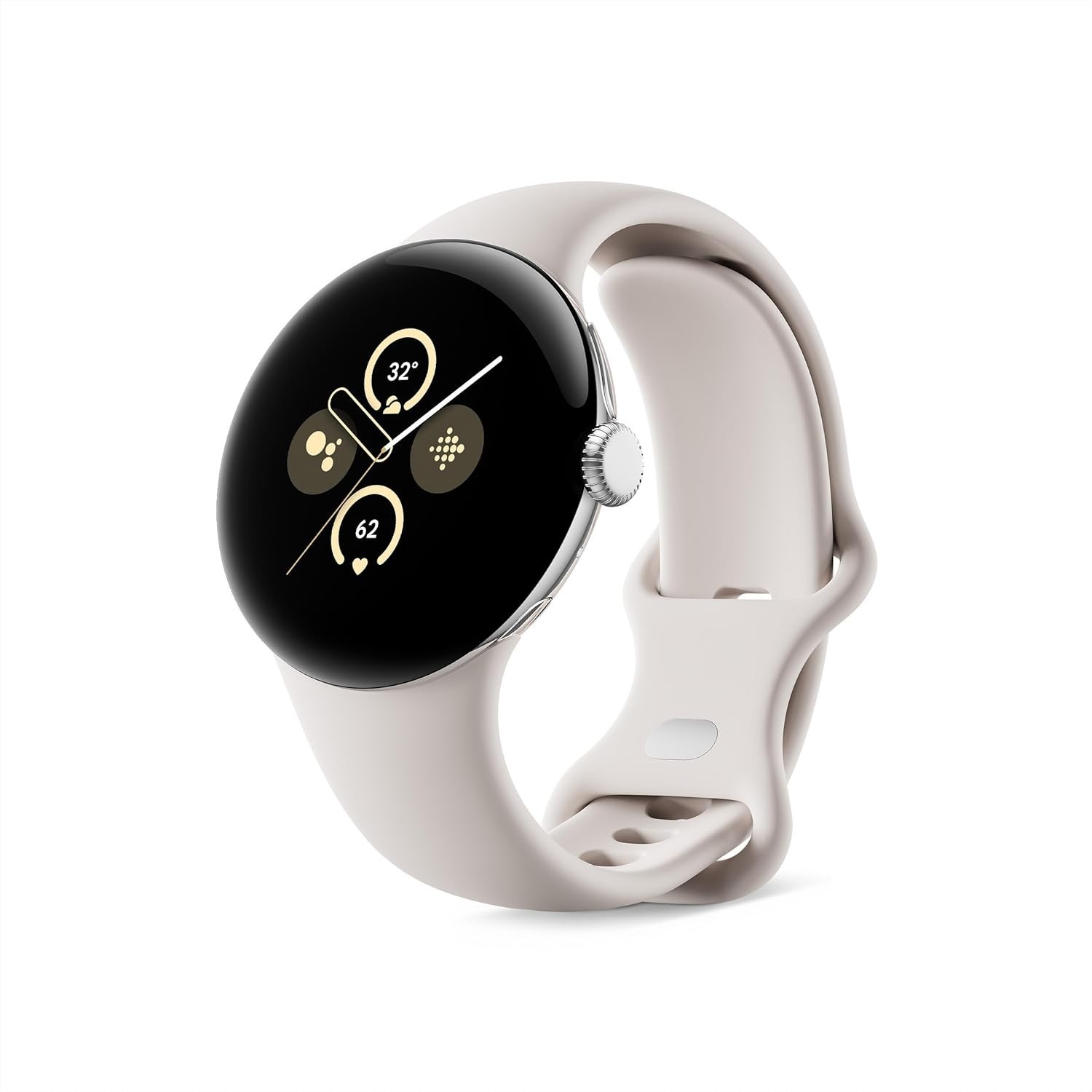 Google Pixel Watch 2 Android Smartwatch 41mm Aluminum Case Porcelain Active Band
