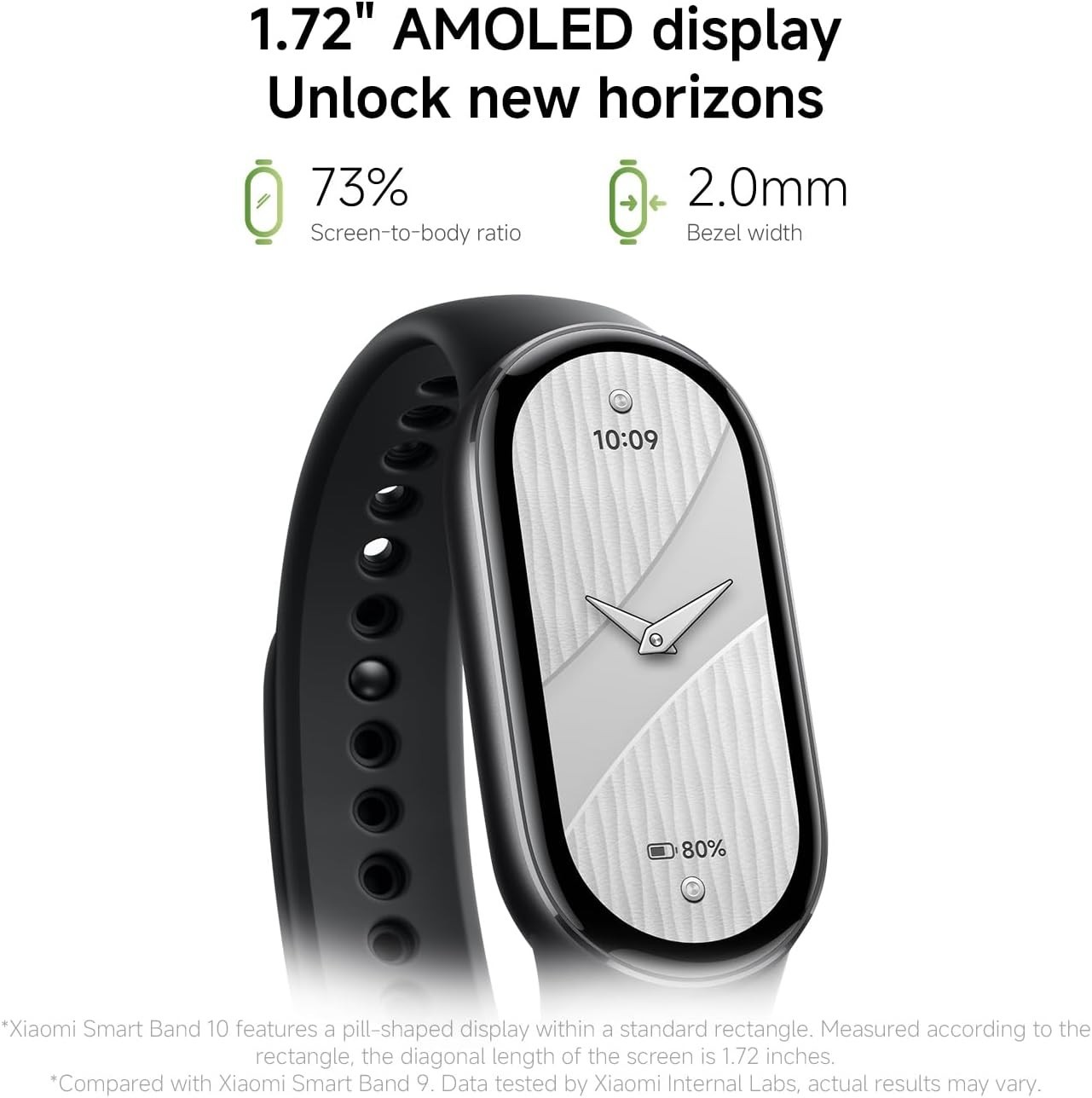 Elevate Your Wellness: Mi Smart Band 10 | 1.72″ AMOLED, Sleep & Activity Monitor