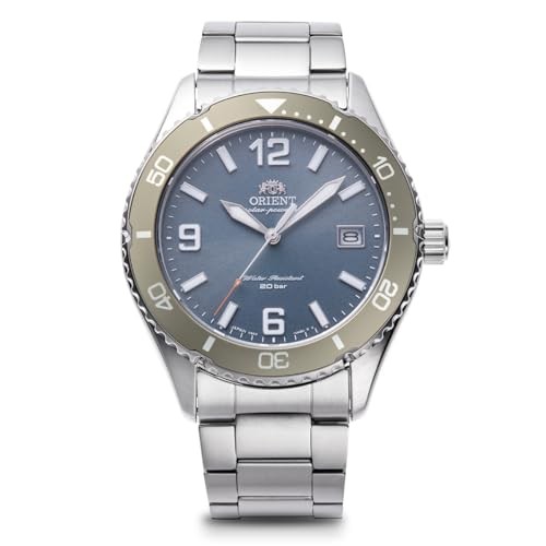 ORIENT Watch Mako SOLAR RN-WJ0002L Men’s Baby Blue