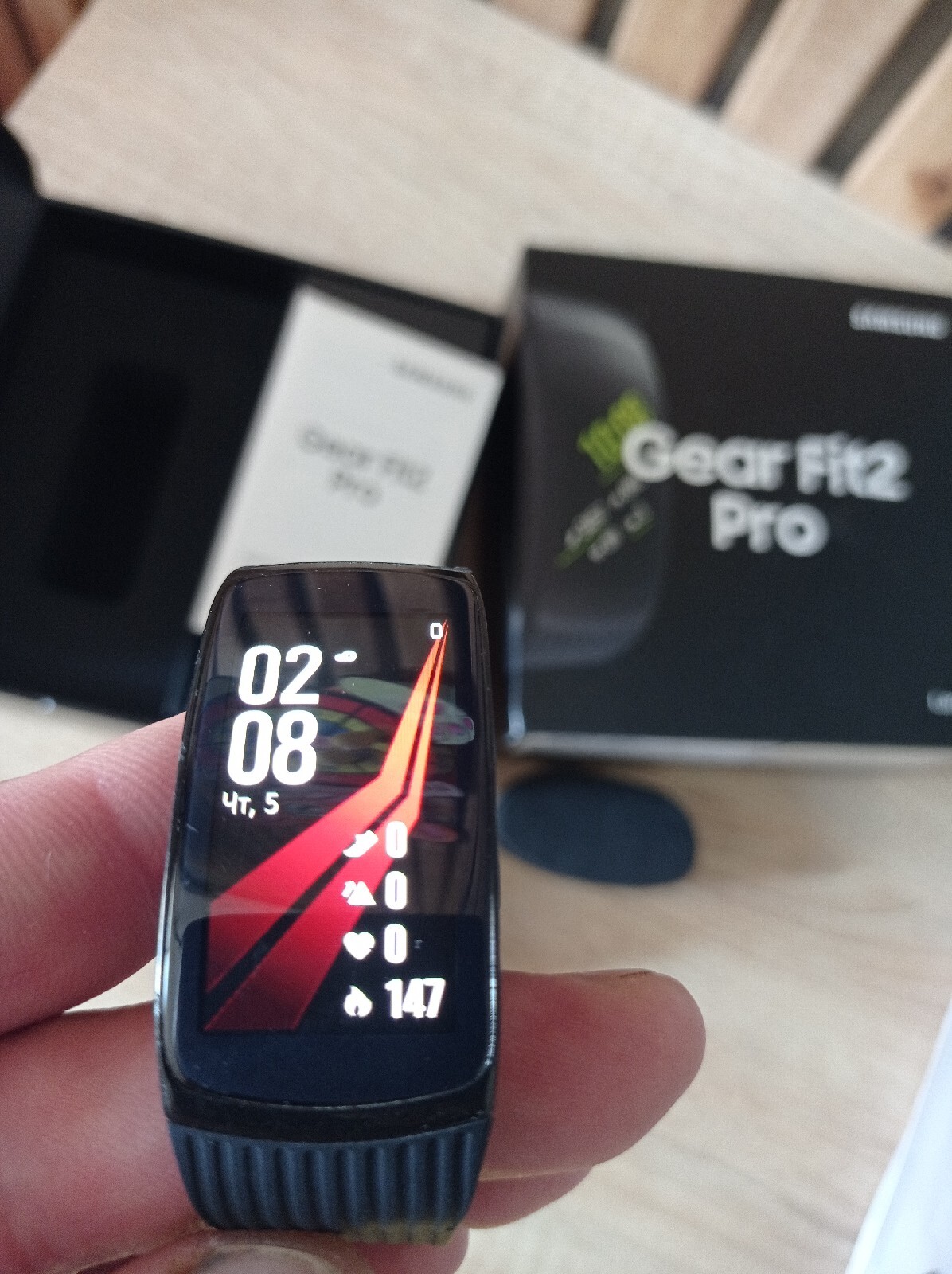 SAMSUNG Gear Fit2 Pro Smartwatch Fitness Band (Large) SM-R365