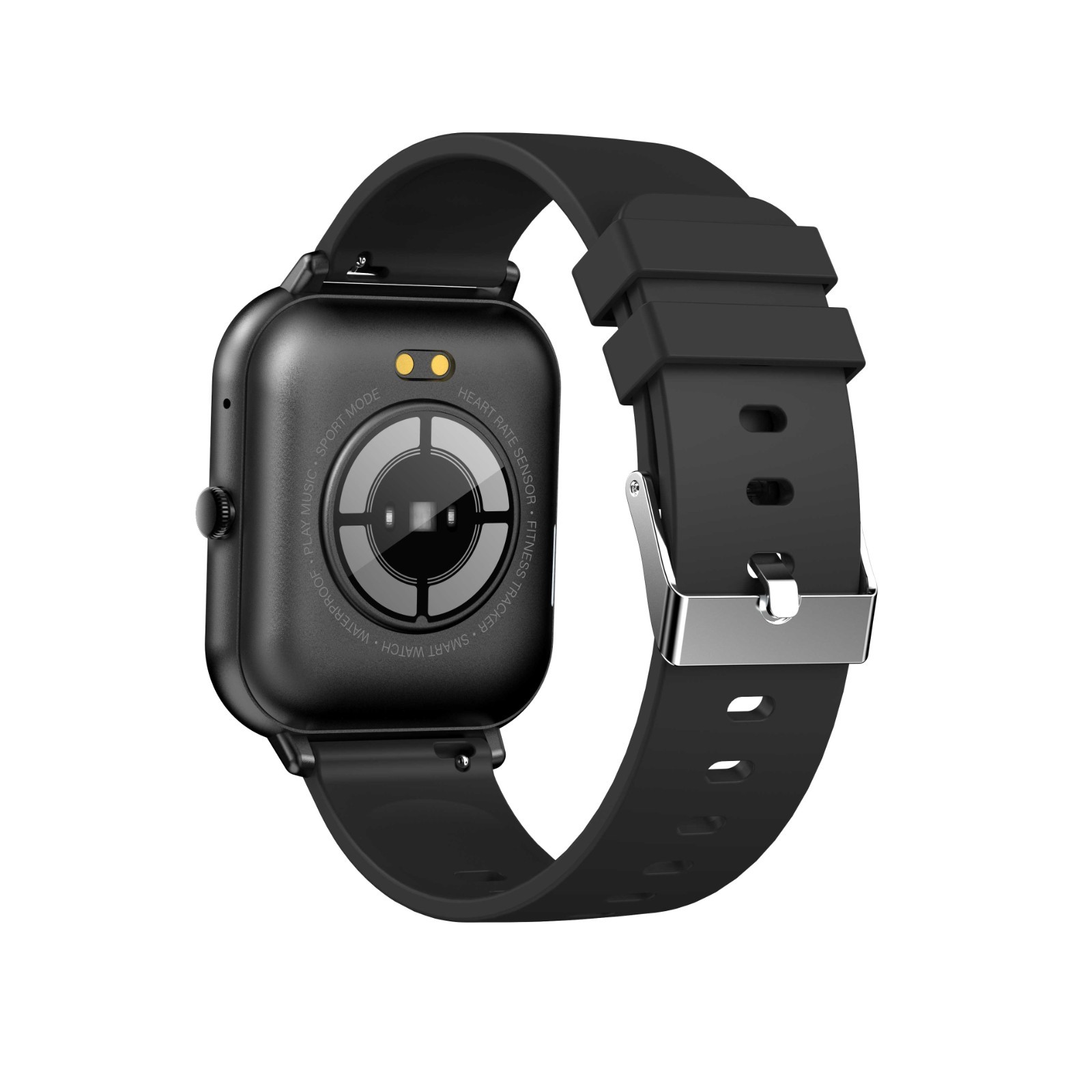 Black Alexa Smart Watch Fitness Bluetooth Call Watch for Android iPhone Samsung.