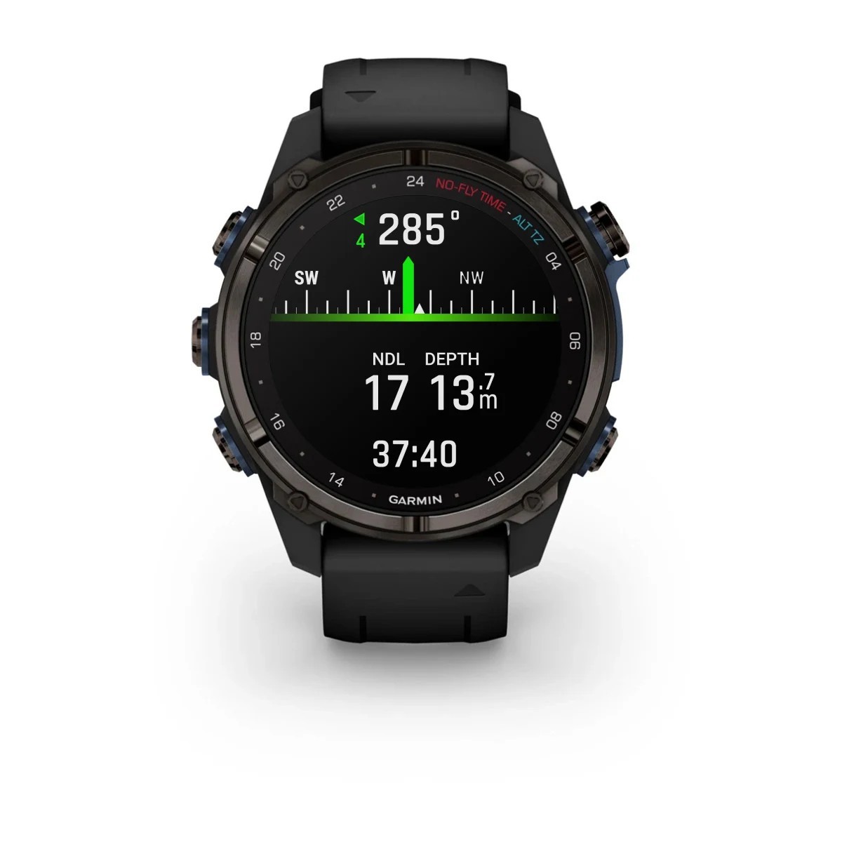 Garmin Descent Mk3i 43mm Smartwatch Titanium Grey DLC Silicone Strap_